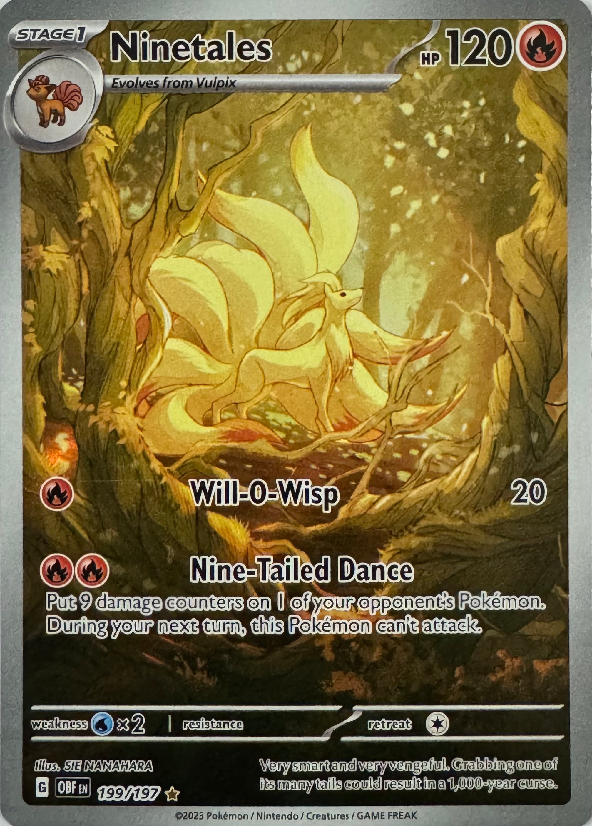 Pokemon Tcg Ninetales 199/197