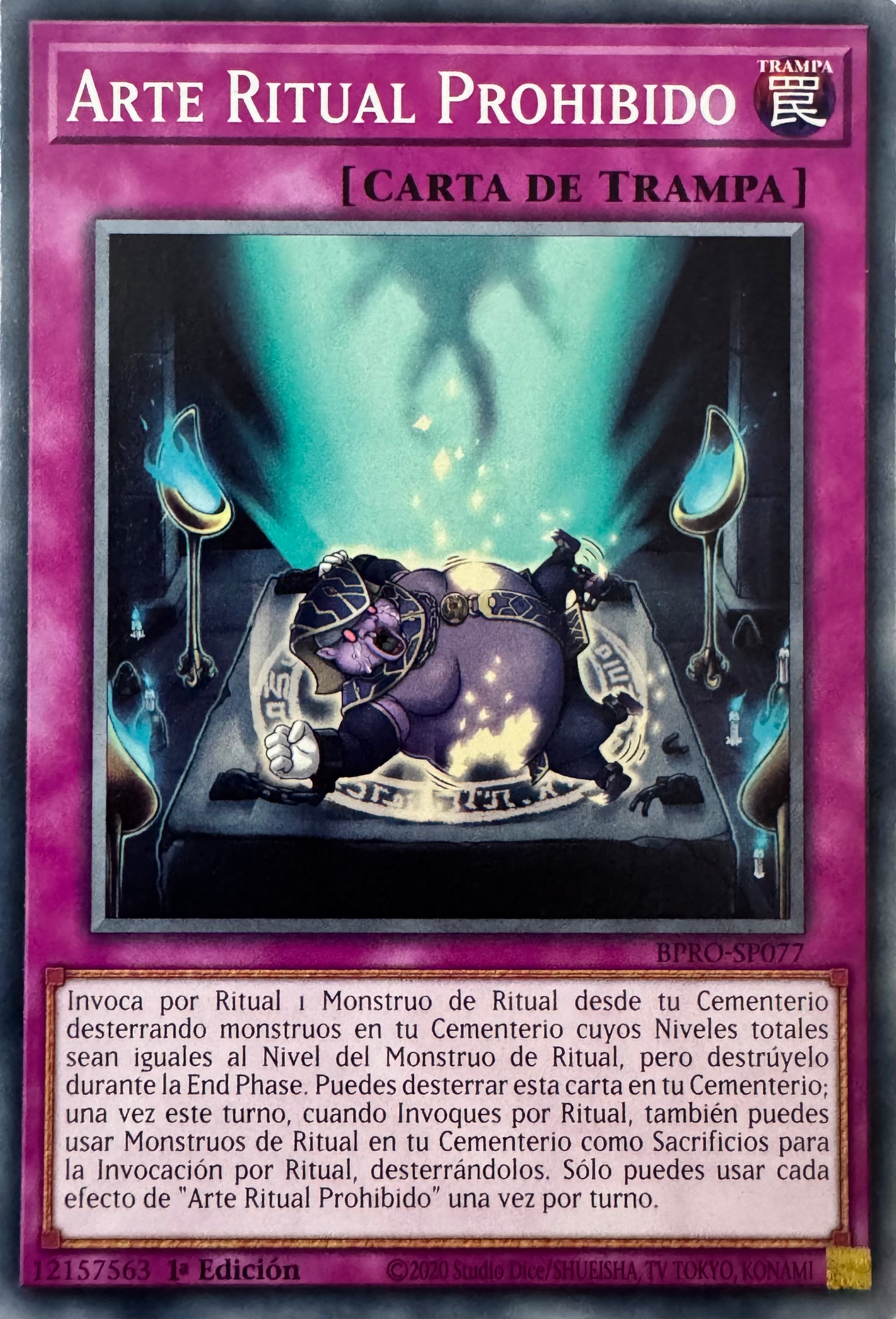 Yugioh! Arte Ritual Prohibido Bpro-sp077 1a Edición
