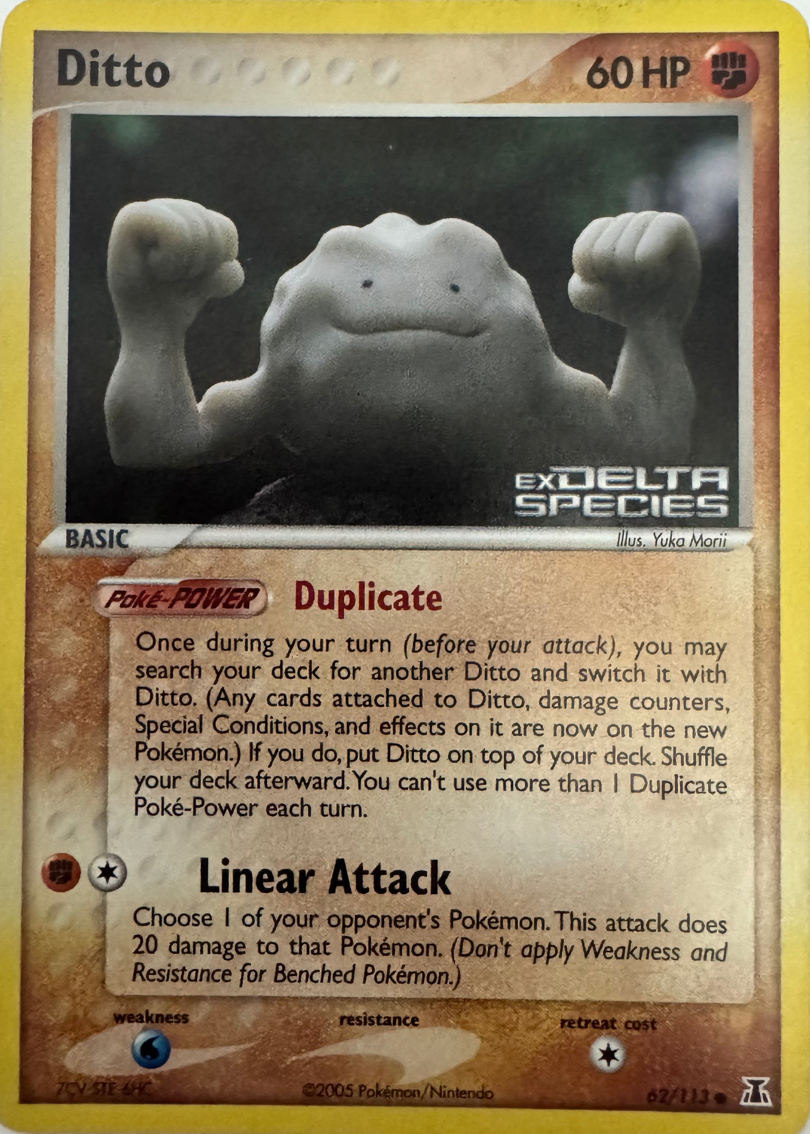 Pokemon Tcg Ditto (Geodude) 62/113 Holo (Ex Delta Species)