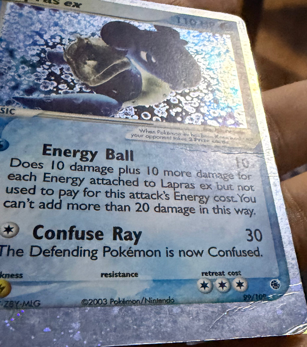 Pokemon Tcg Lapras Ex 99/109 Damage