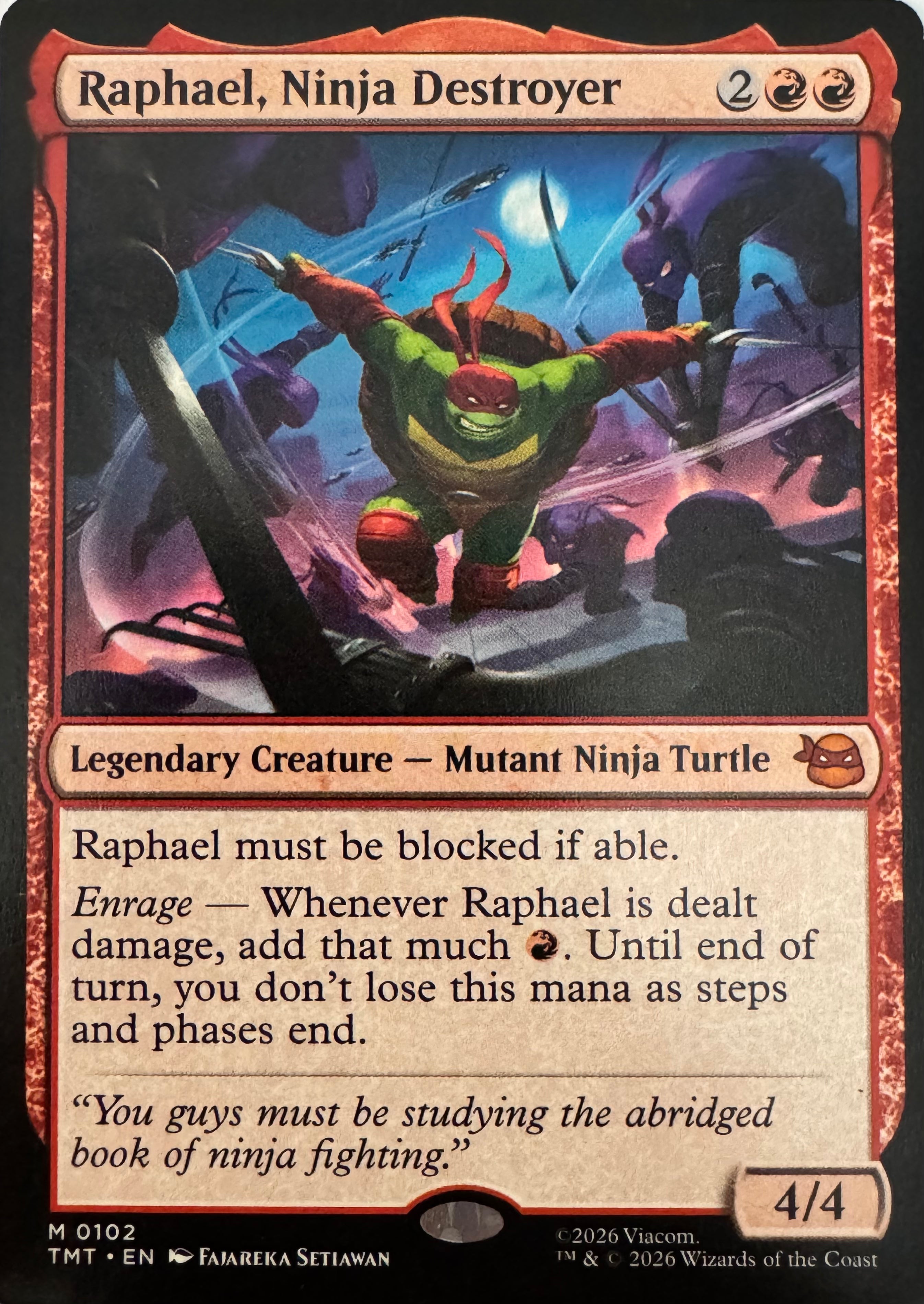 Magic Raphael, Ninja Destroyer 0102