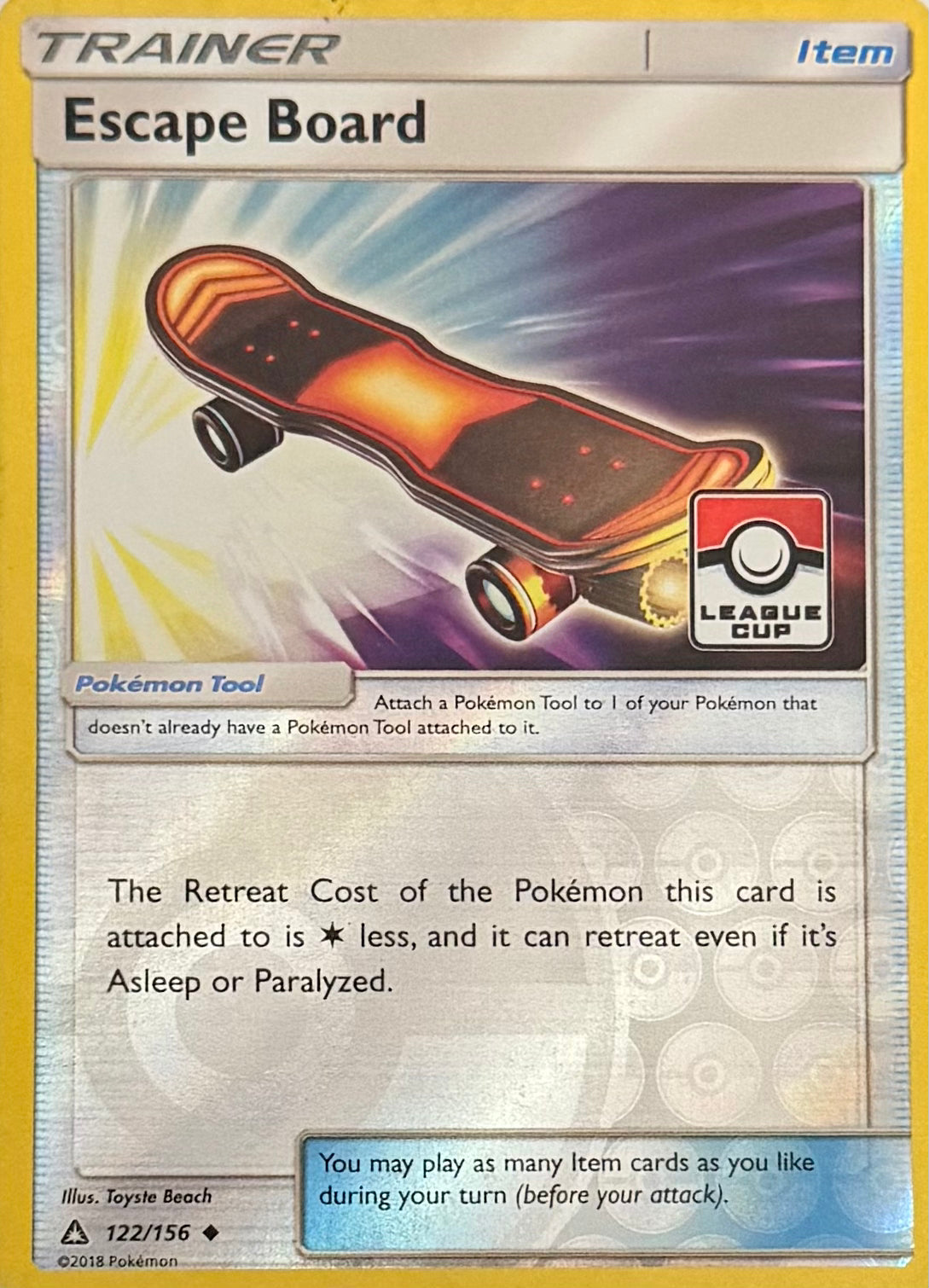 Pokemon Tcg Escape Board 122/156 (Liga)