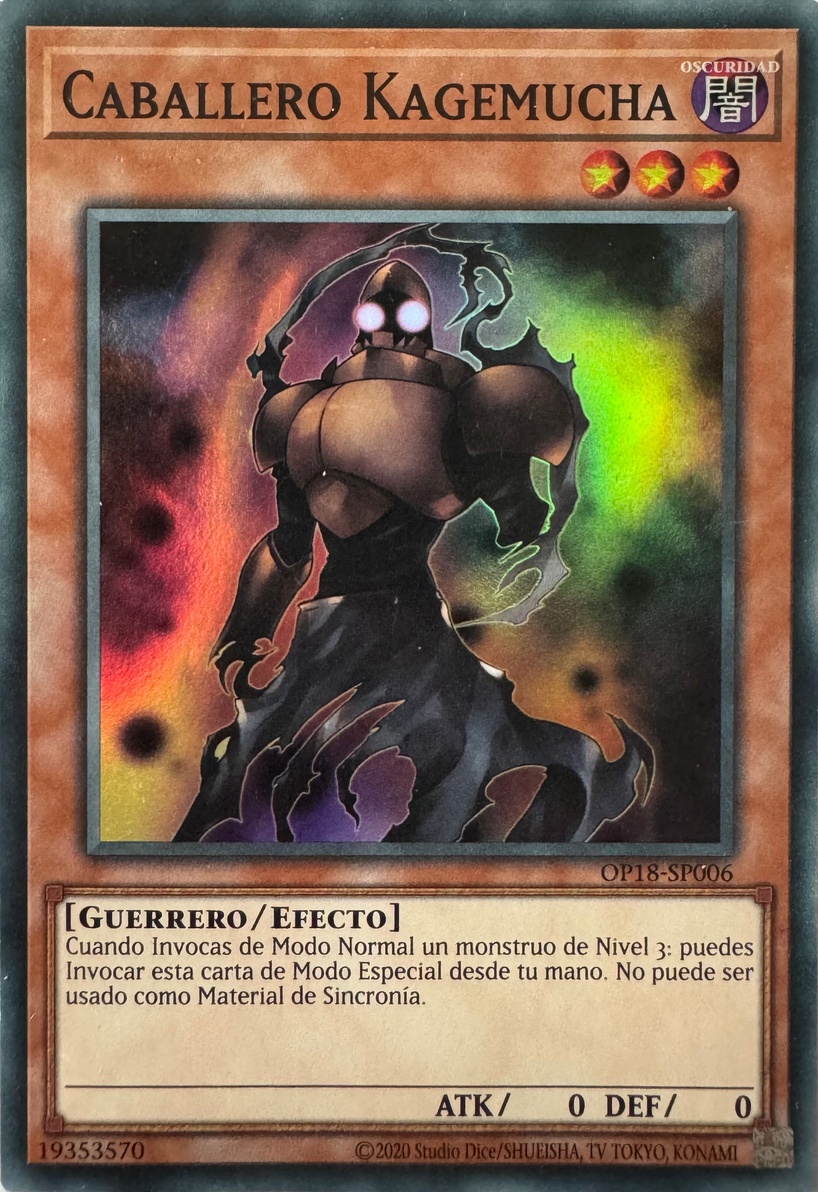 Yugioh! Caballero Kagemucha Op18-sp006 Super Rare