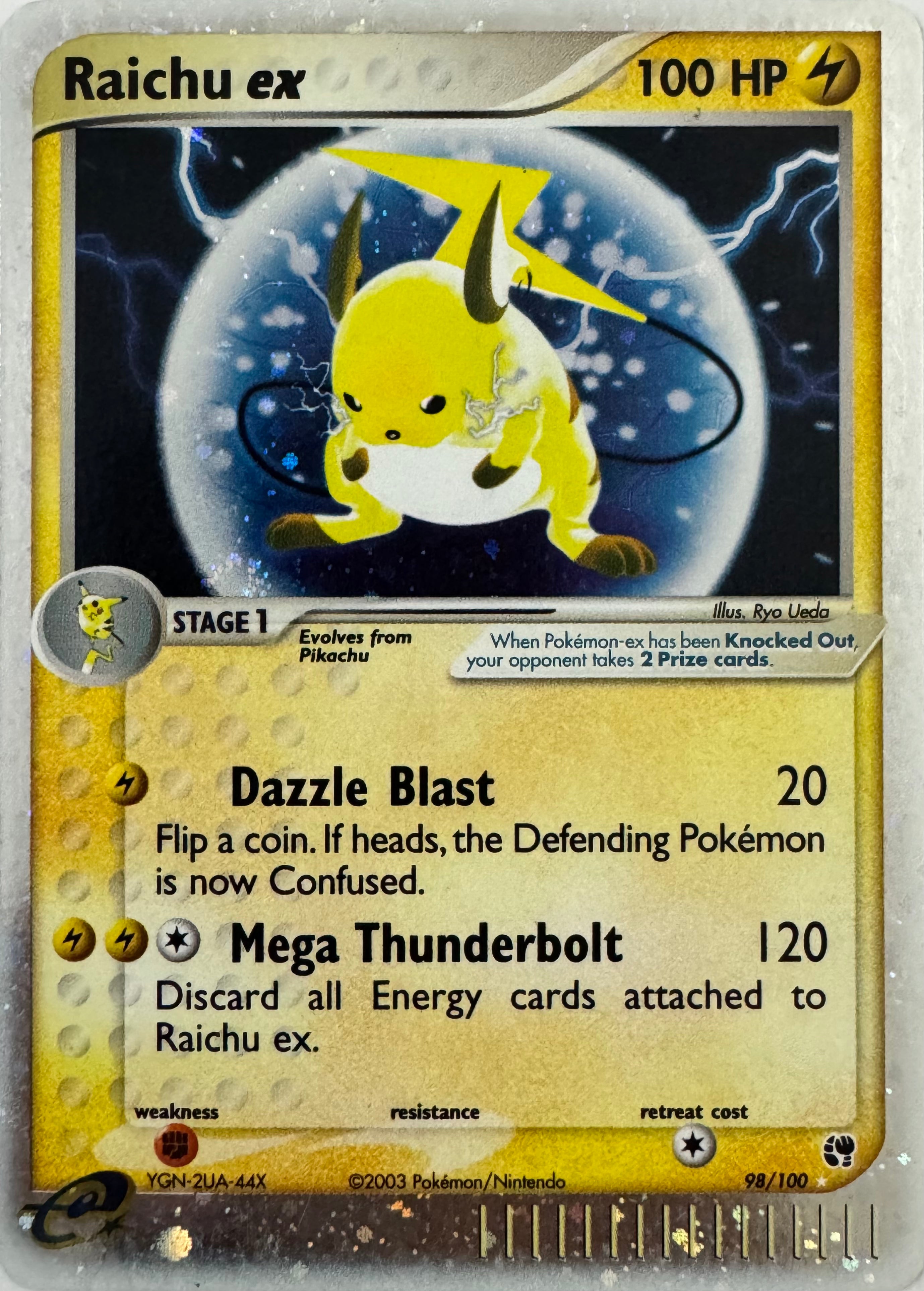 Pokemon Tcg Raichu Ex 98/100 Holo