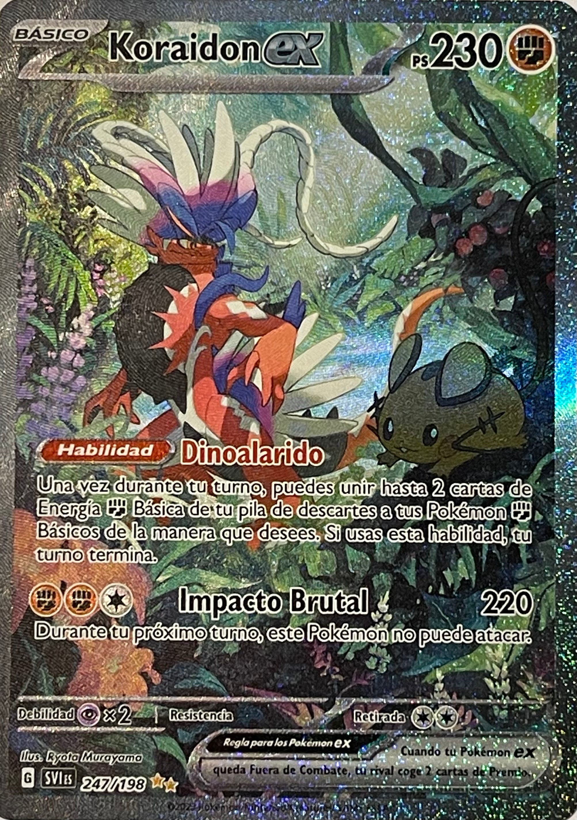 Pokemon Tcg Koraidon EX 247/198 Special Illustration (Español)