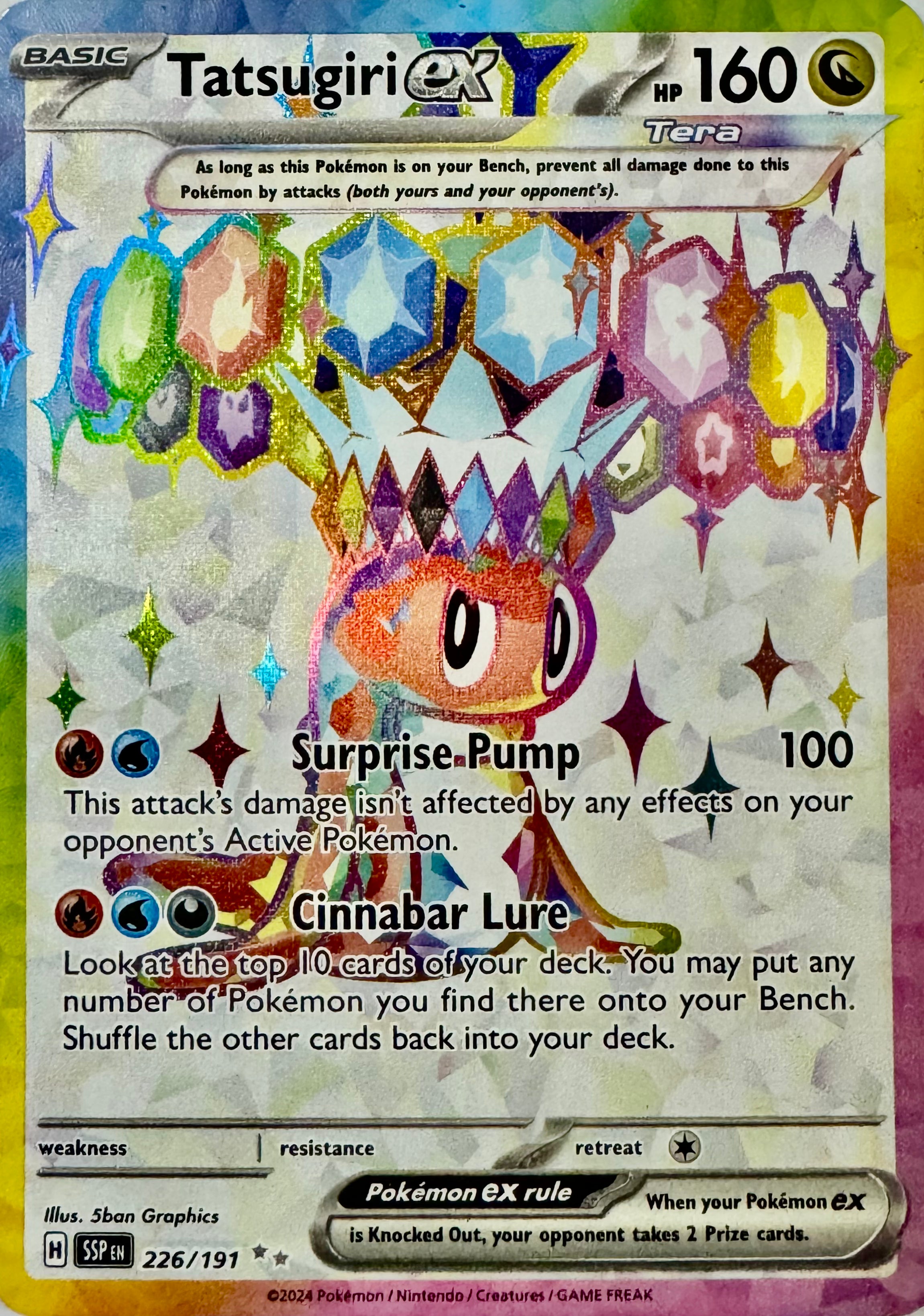 Pokémon Tcg Tatsugiri Ex 226/191