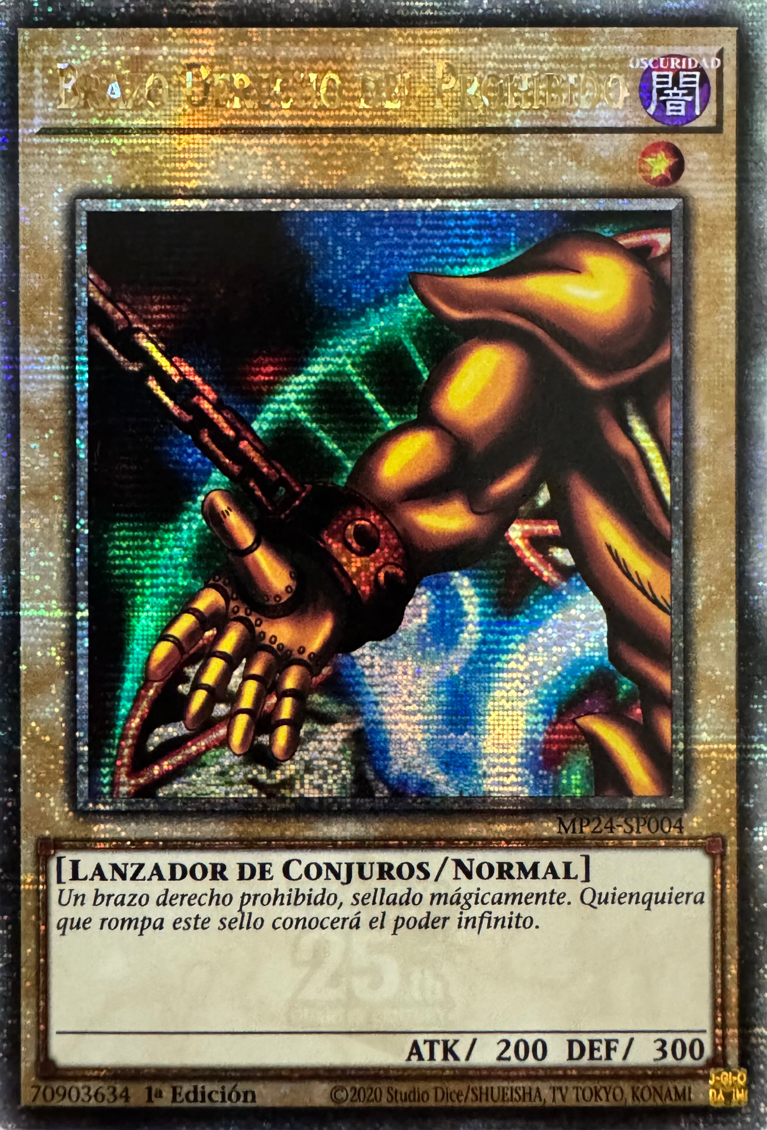 Yugioh! Brazo Derecho Del Prohibido Mp24-sp004 1a Edición Quarter