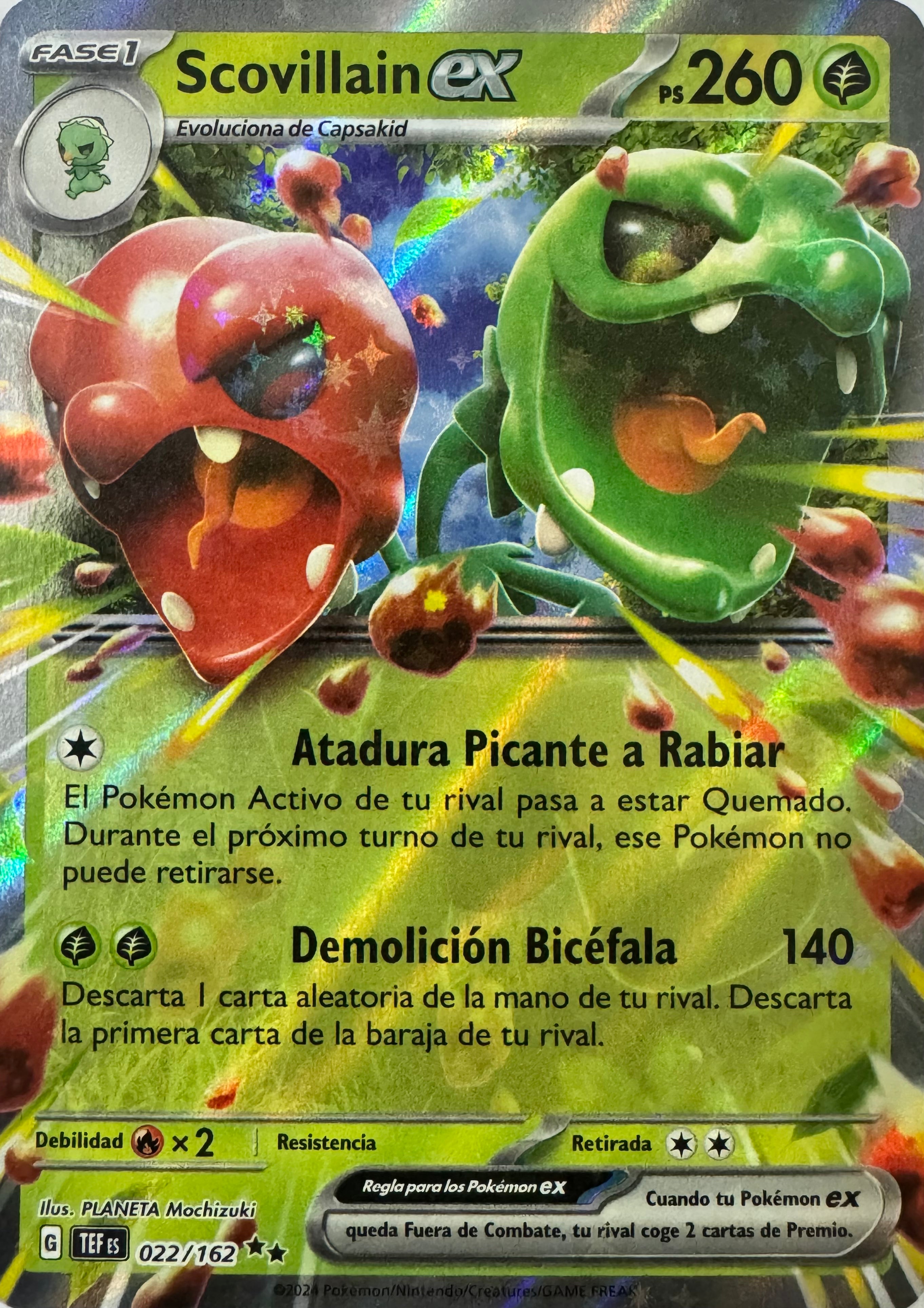 Pokemon Tcg Scovillain Ex 022/162 (Español)