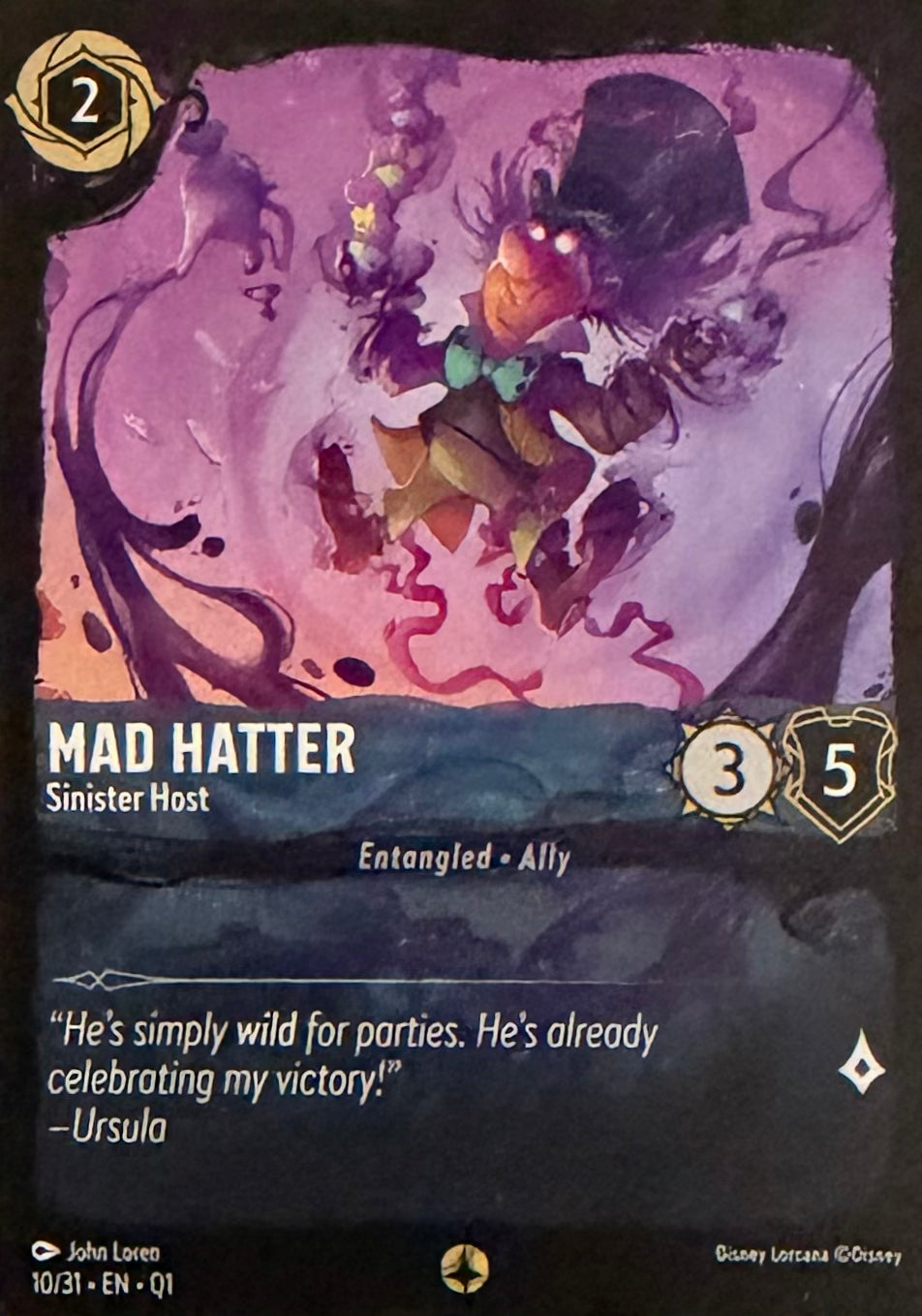 Disney Lorcana Mad Hatter 10/31