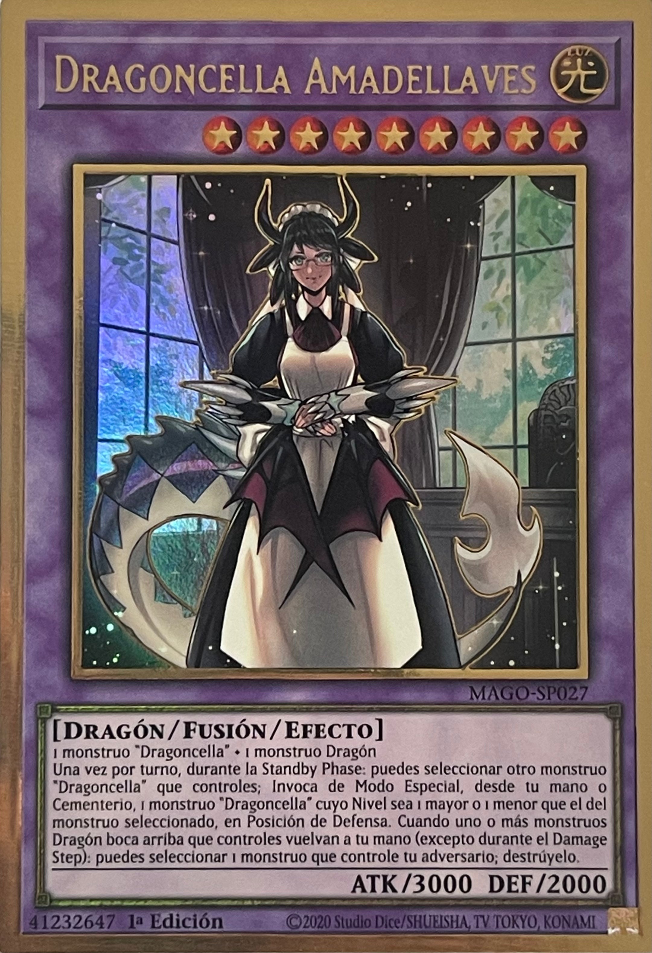 Yugioh! Dragoncella Amadellaves MAGO-SP027 1ra Edición Gold
