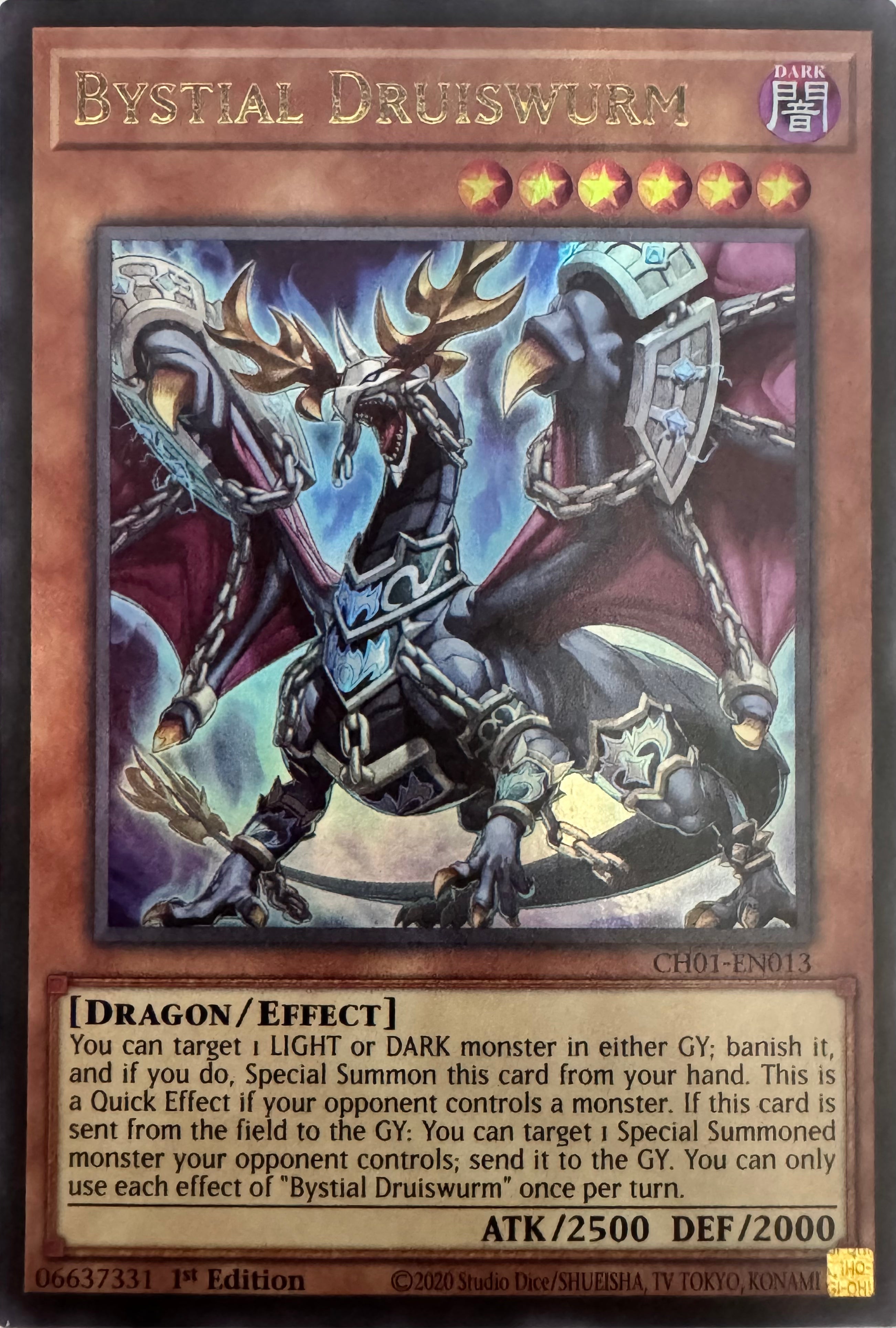 Yugioh! Bystial Druiswurm Ch01-en013 1st Edition Ultra
