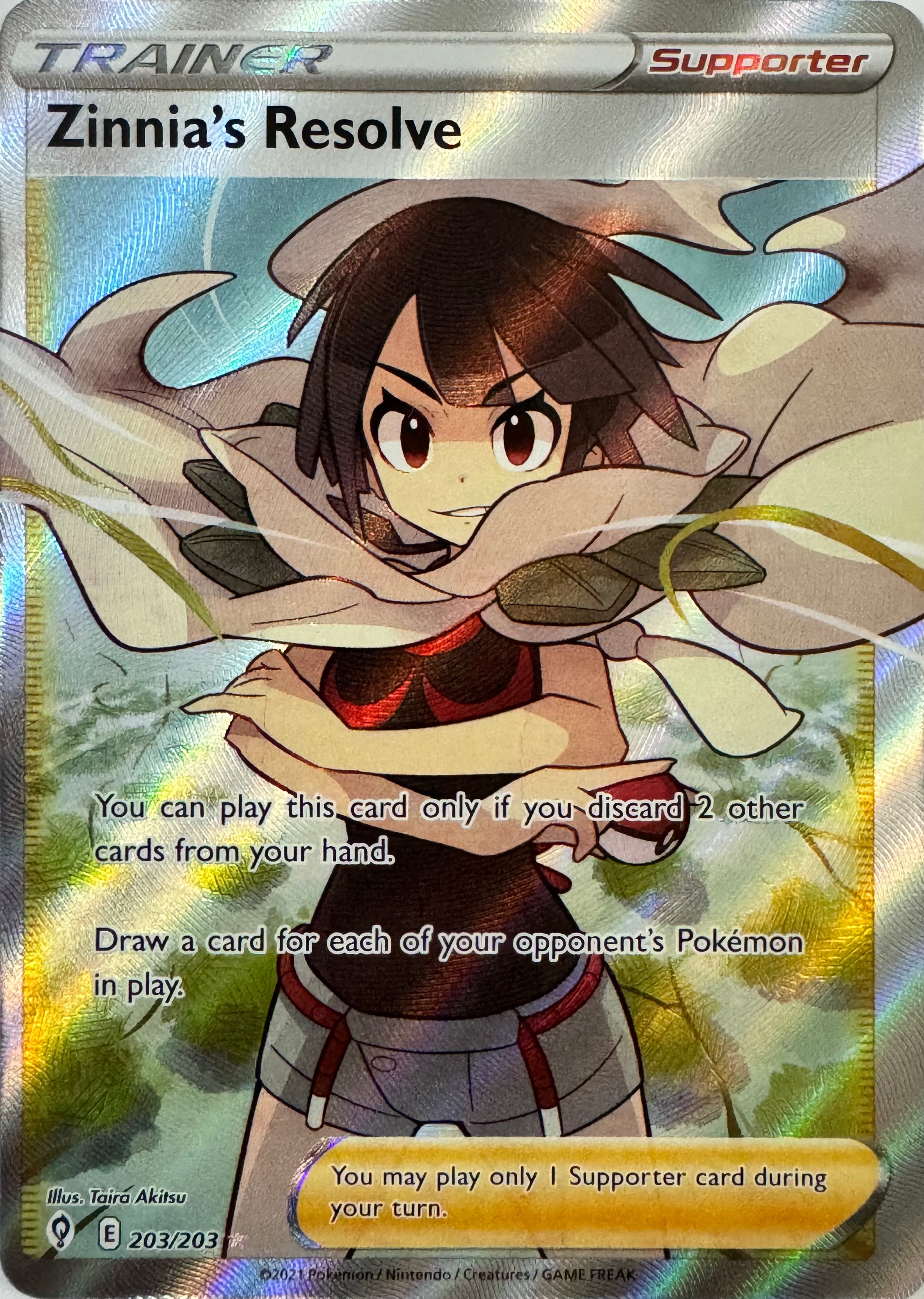 Pokemon Tcg Zinnia’s Resolve  203/203