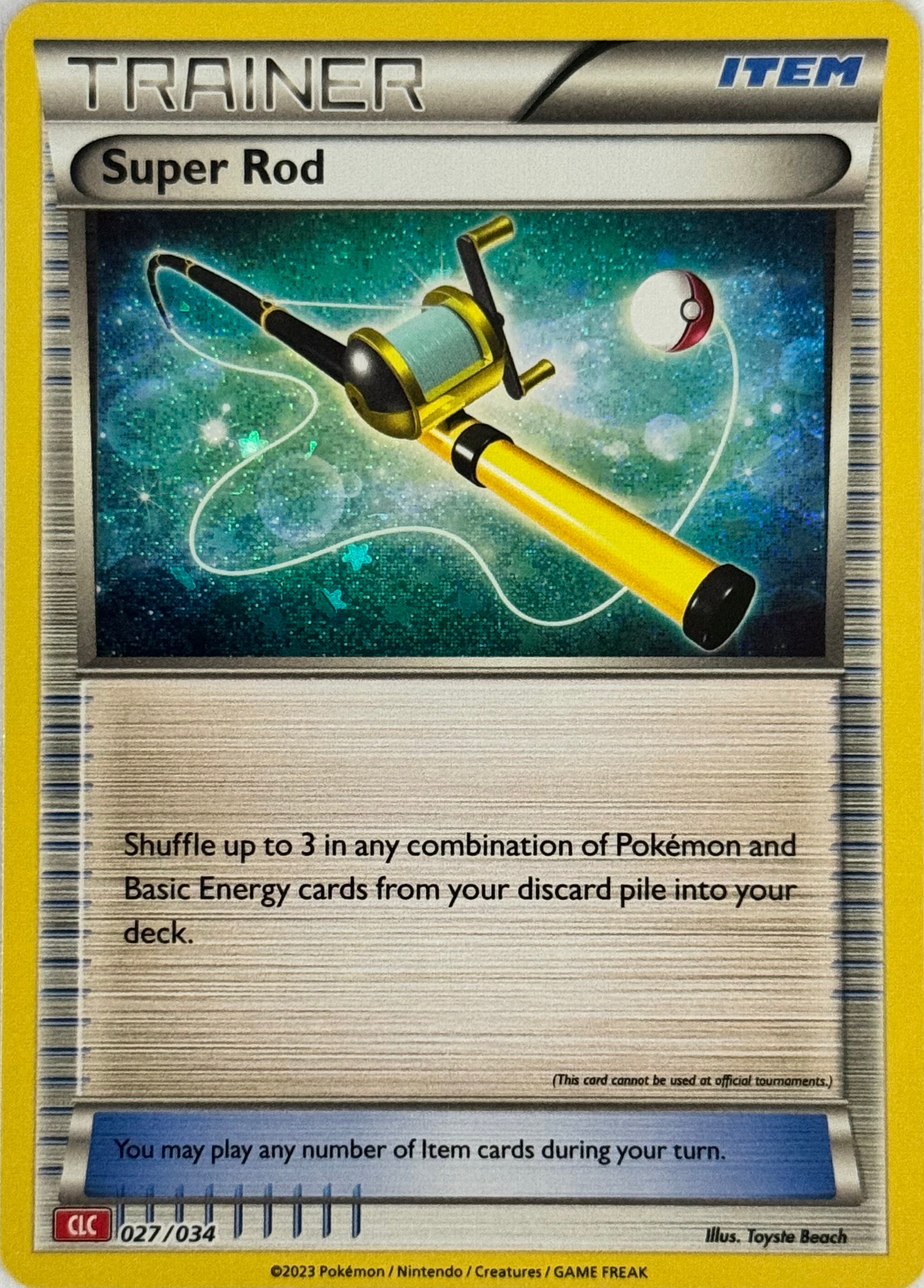 Pokemon Tcg Super Rod CLC 027/034