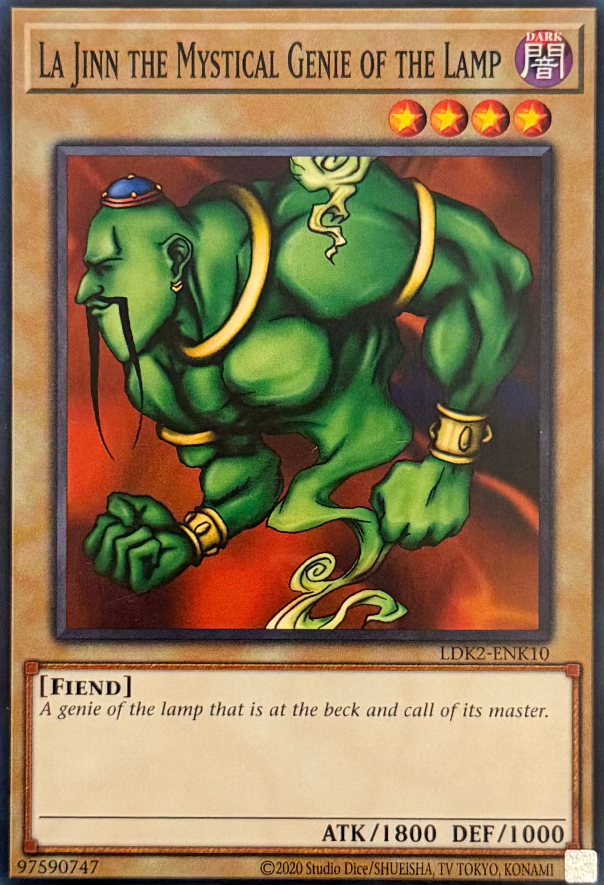 Yugioh! La Jinn The Mystical Genie Of The Lamp LDK2-ENK10