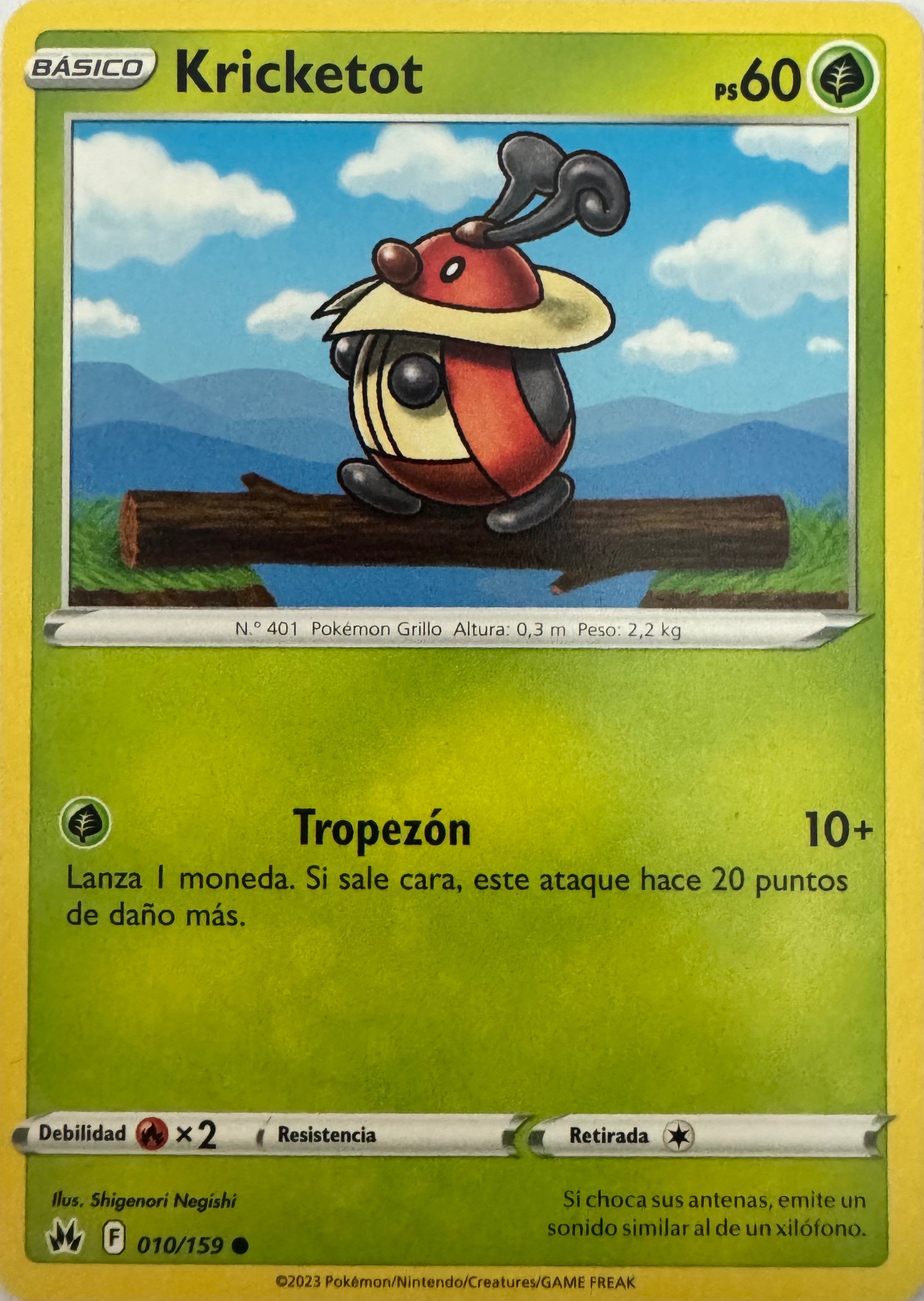 Pokemon Tcg Kricketot 010/159 (Español)