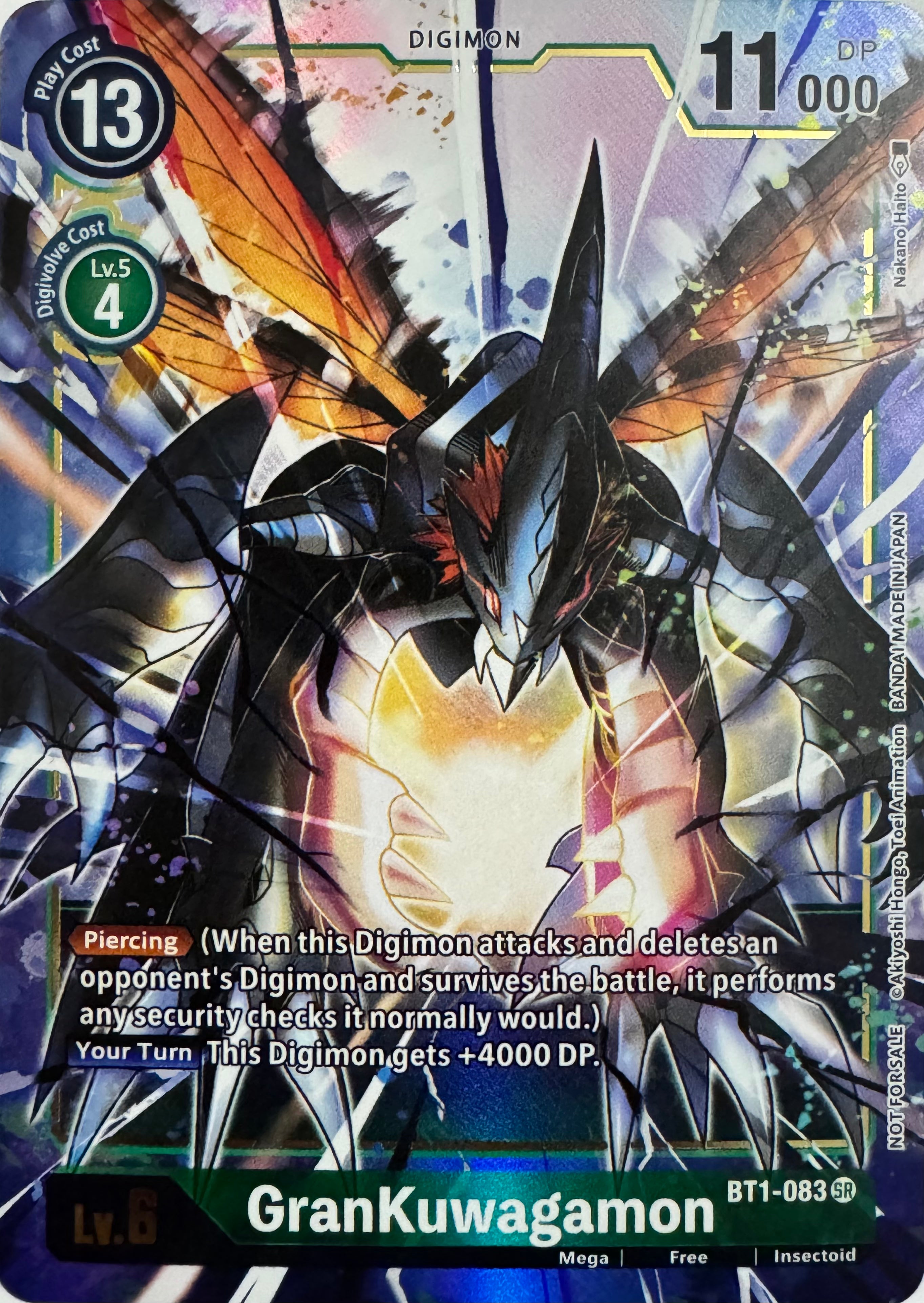 Digimon Tcg GranKuwagamon Bt1-083 Foil