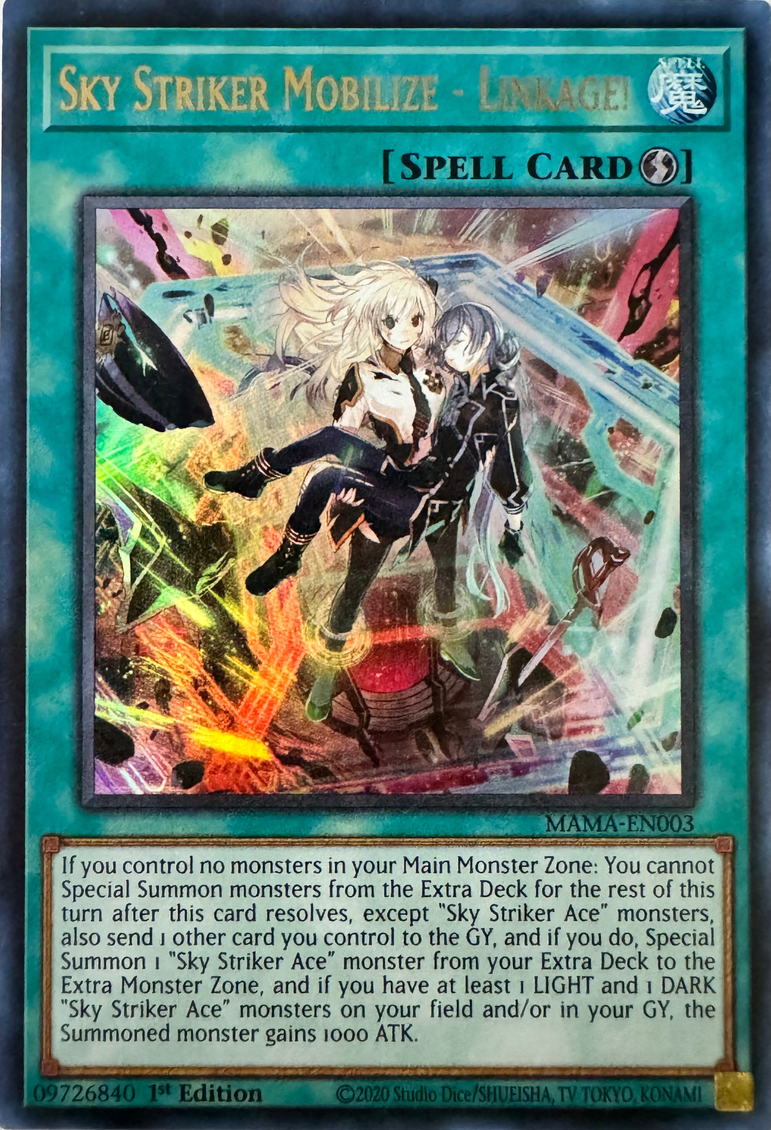 Yugioh! Sky Striker Mobilize - Linkage! Mama-en003 1st Edition