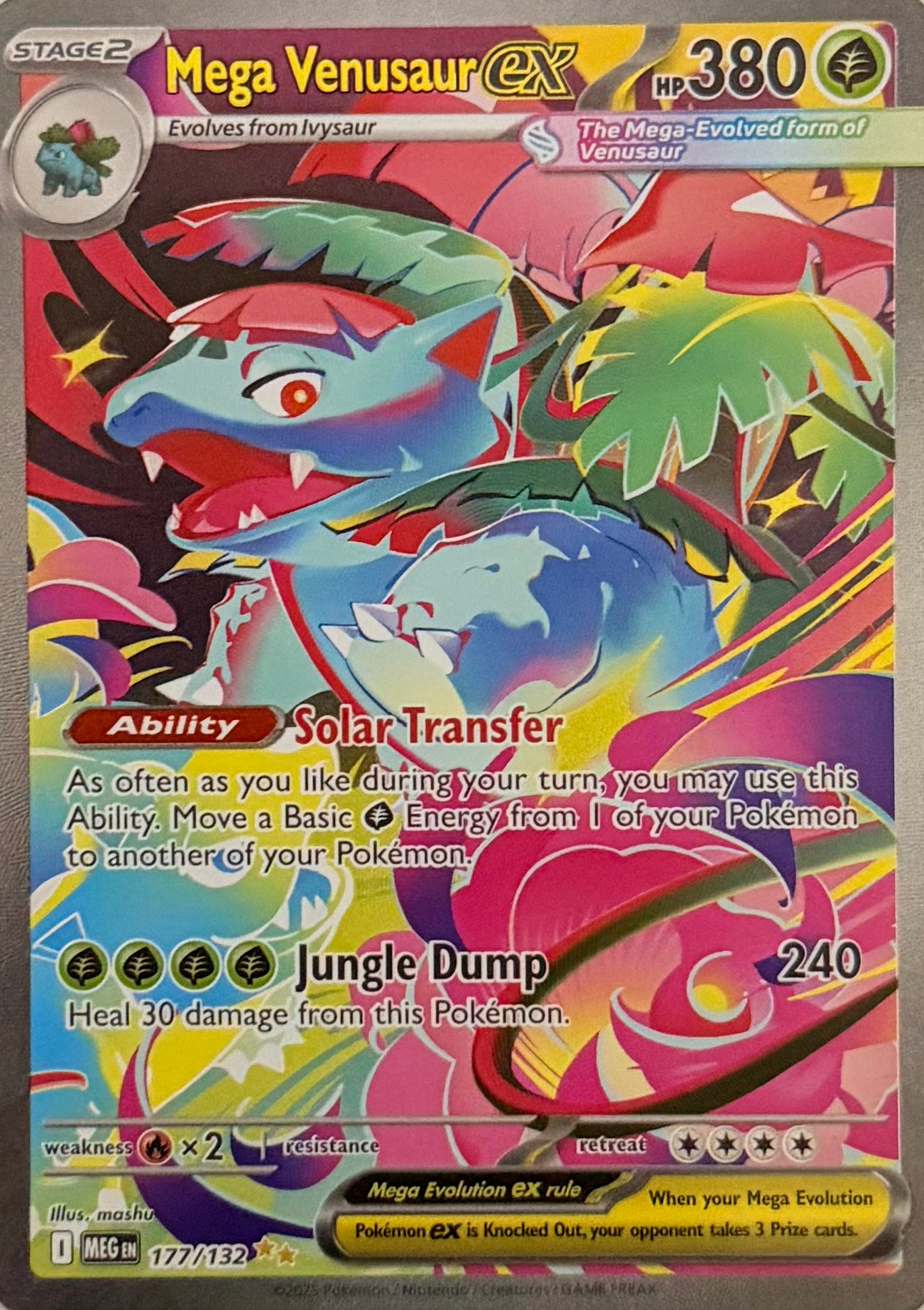 Pokemon Tcg Mega Venusaur Ex 177/132