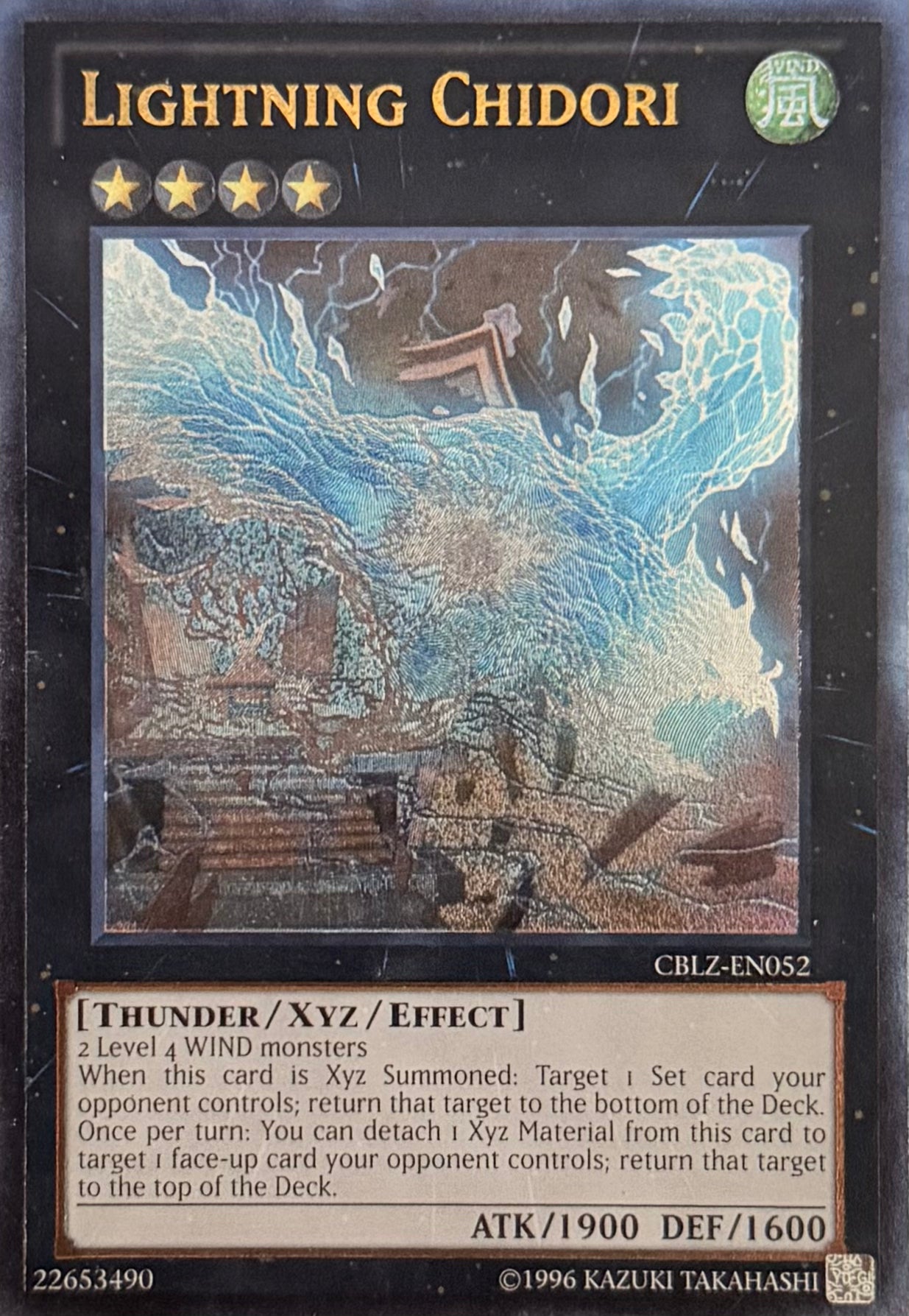 Yugioh! Lightning Chidori CBLZ-EN052 Ultimate