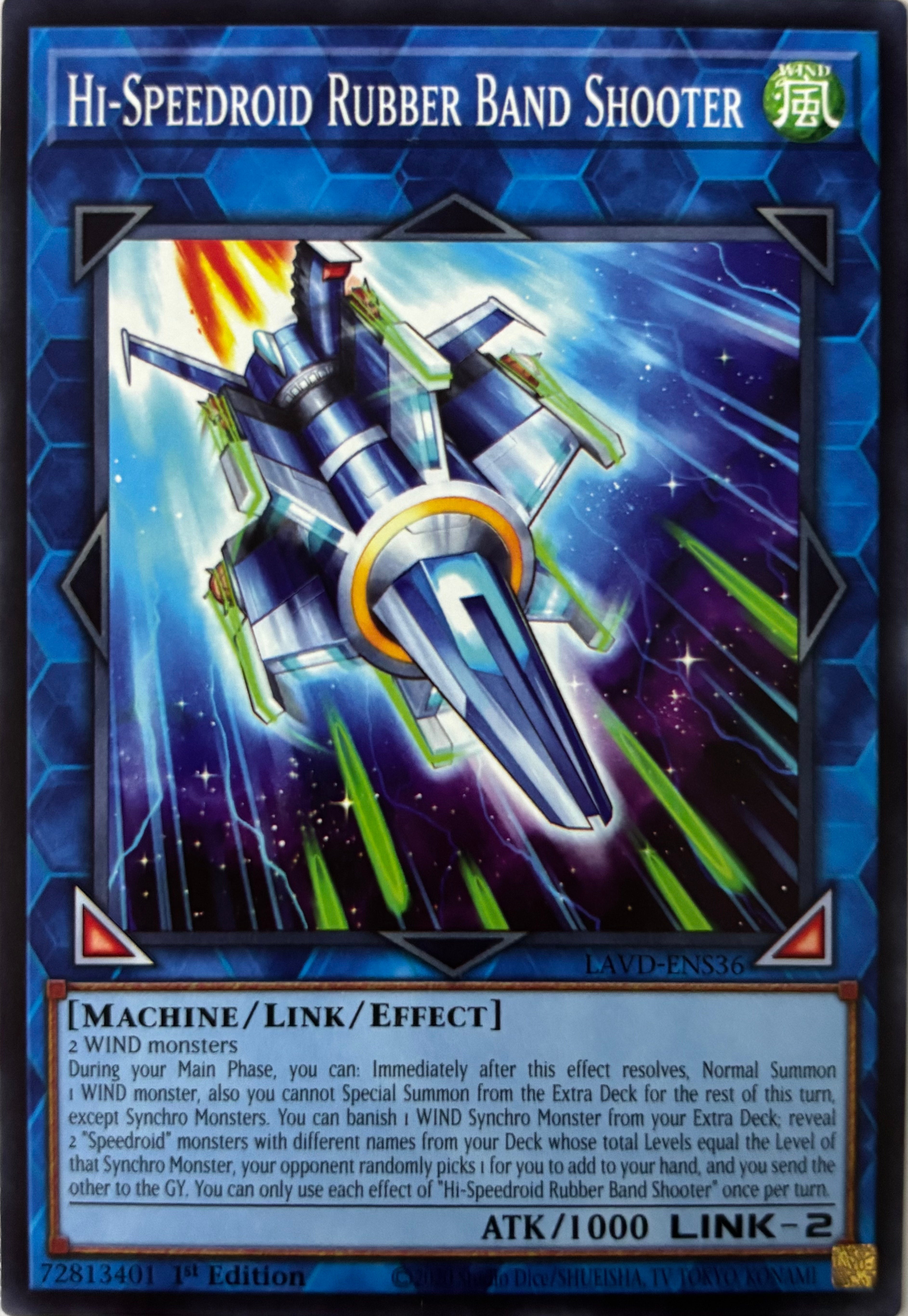 Yugioh! Hi-Speedroid Rubber Band Shooter Lavd-ens36 1st Edition
