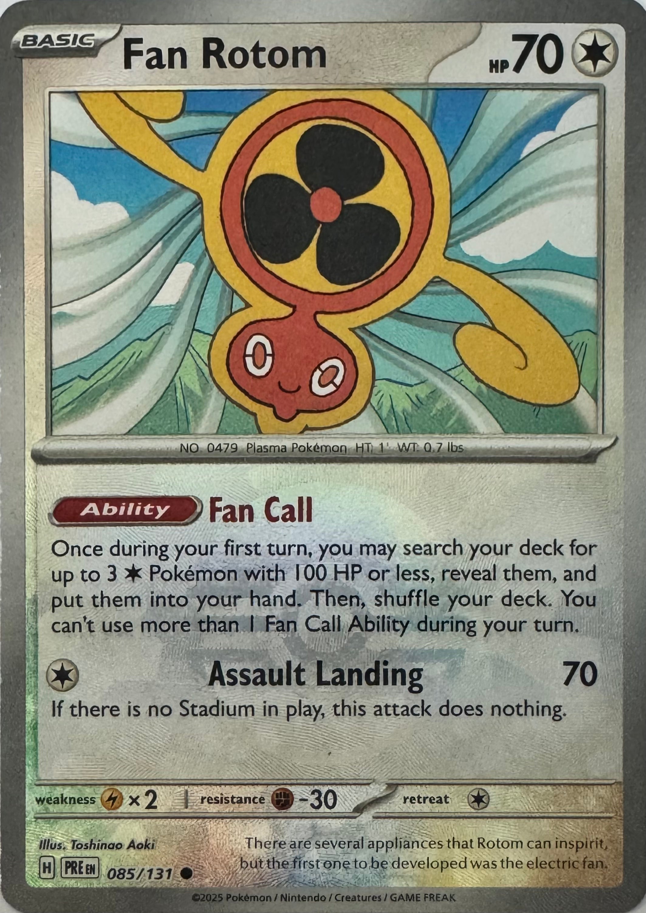 Pokemon Tcg Fan Rotom 085/131 (Poke Ball)