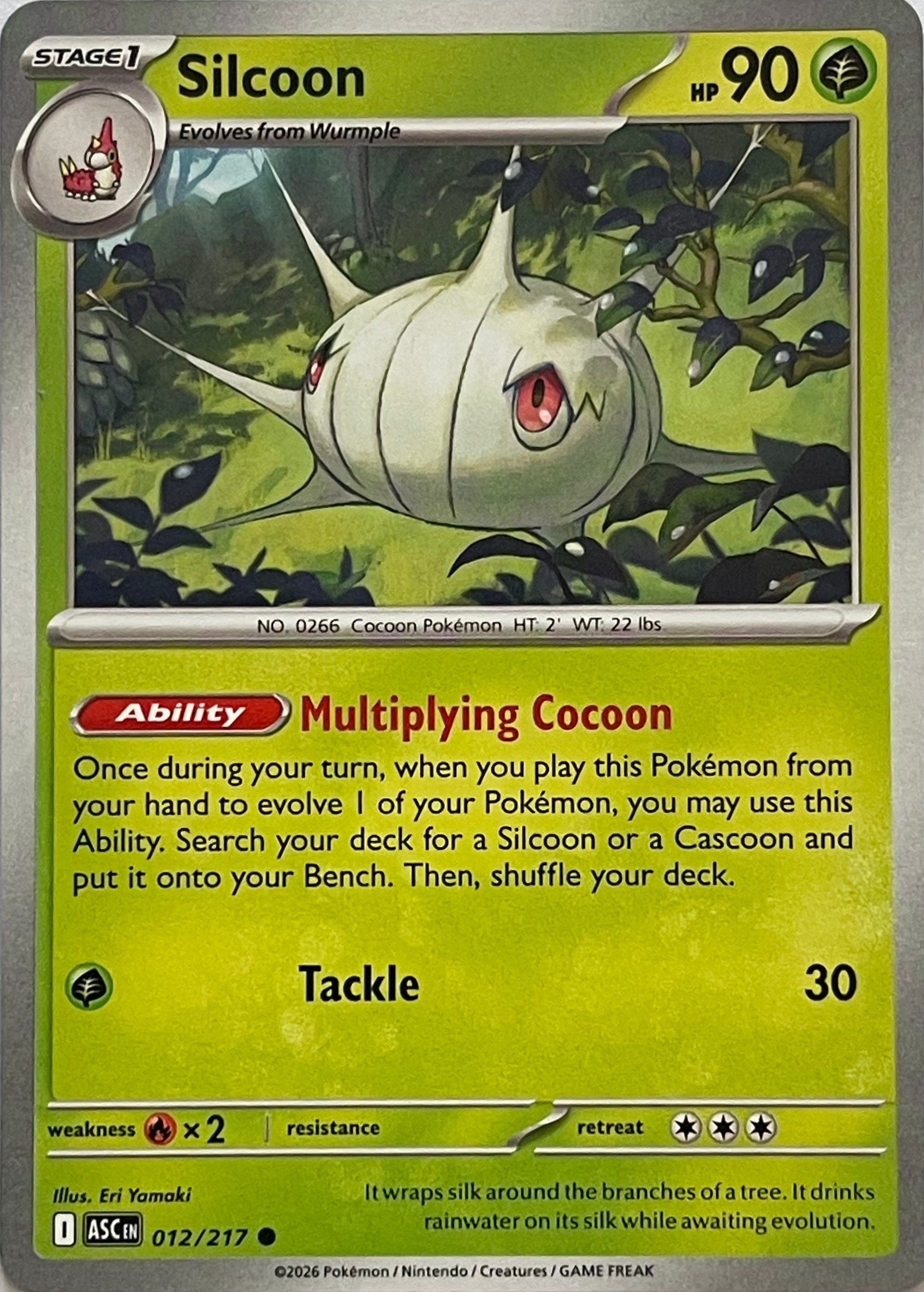 Pokemon Tcg Silcoon 012/217