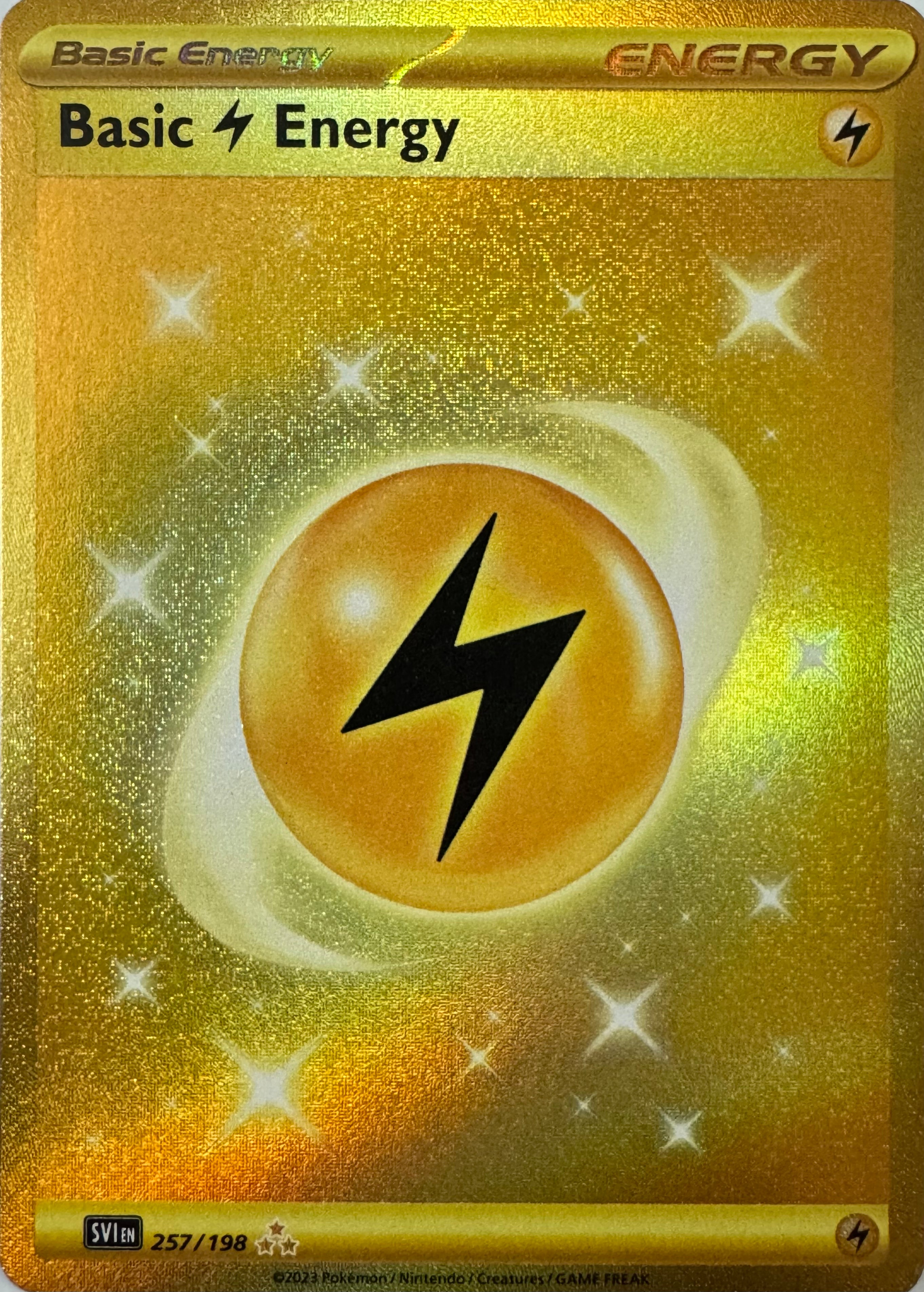 Pokemon Tcg Basic Energy Lightning 257/198