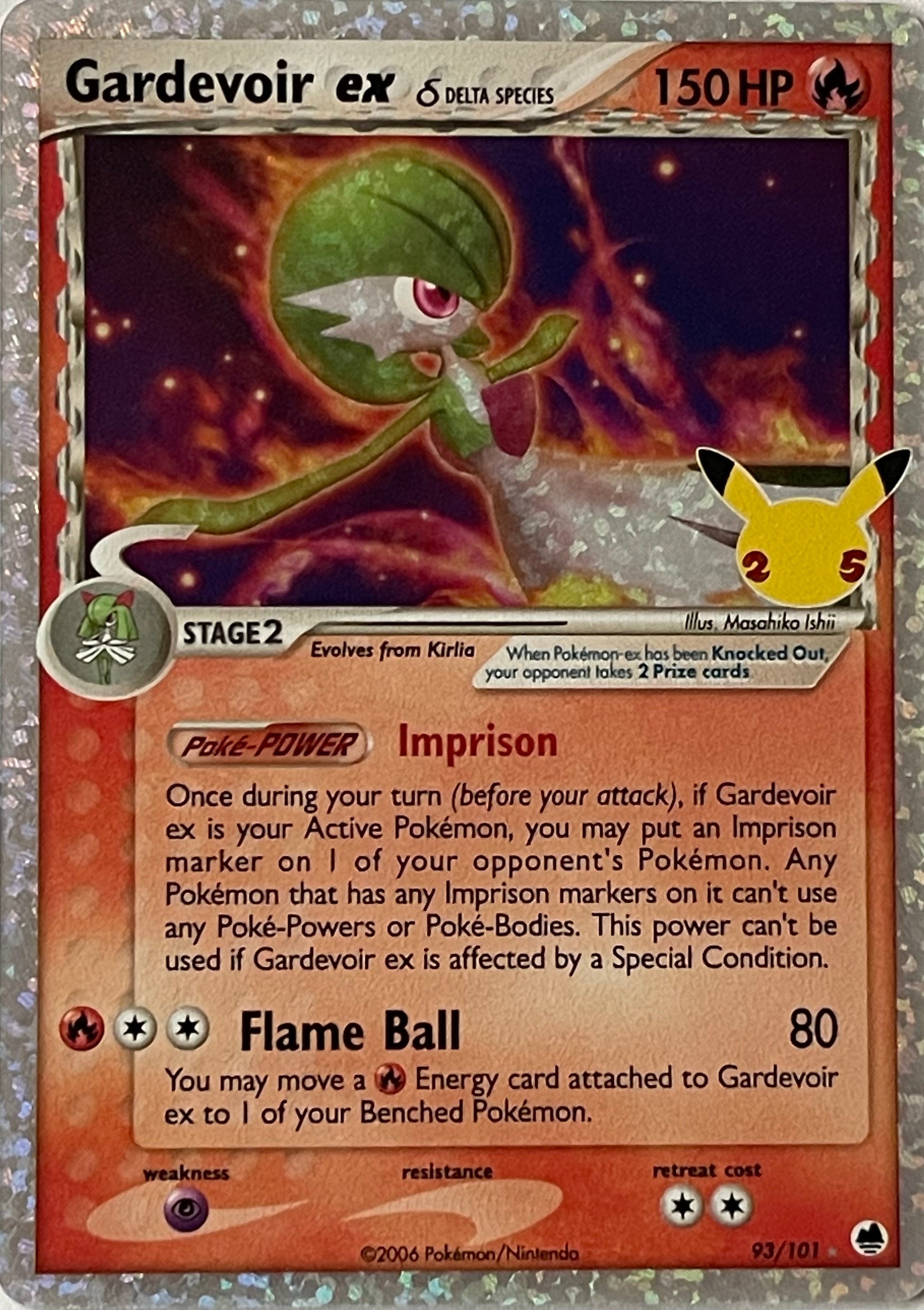 Pokemon Tcg Gardevoir Ex 93/101 Celebrations