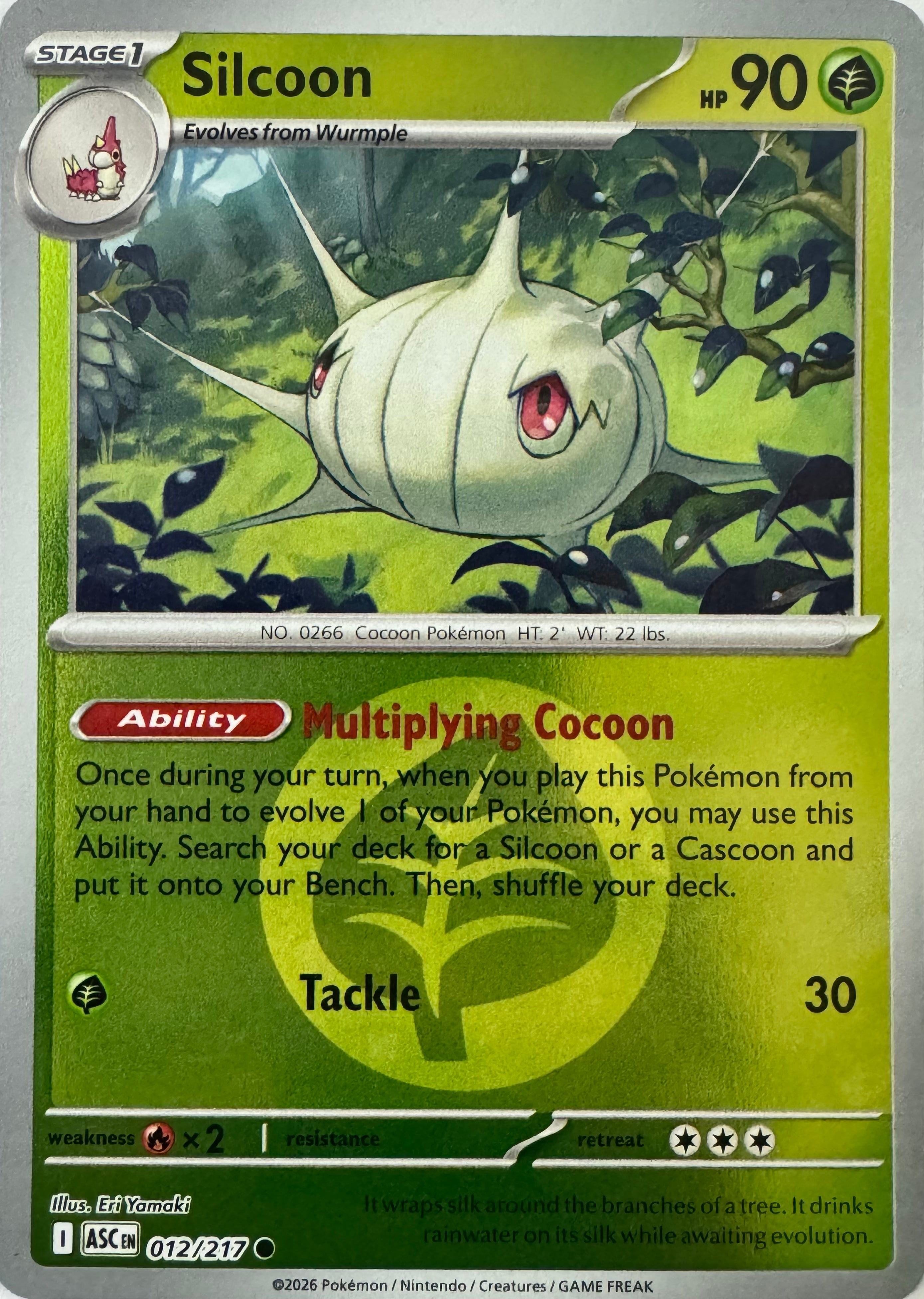 Pokemon Tcg Silcoon 012/217 (Energy Symbol)