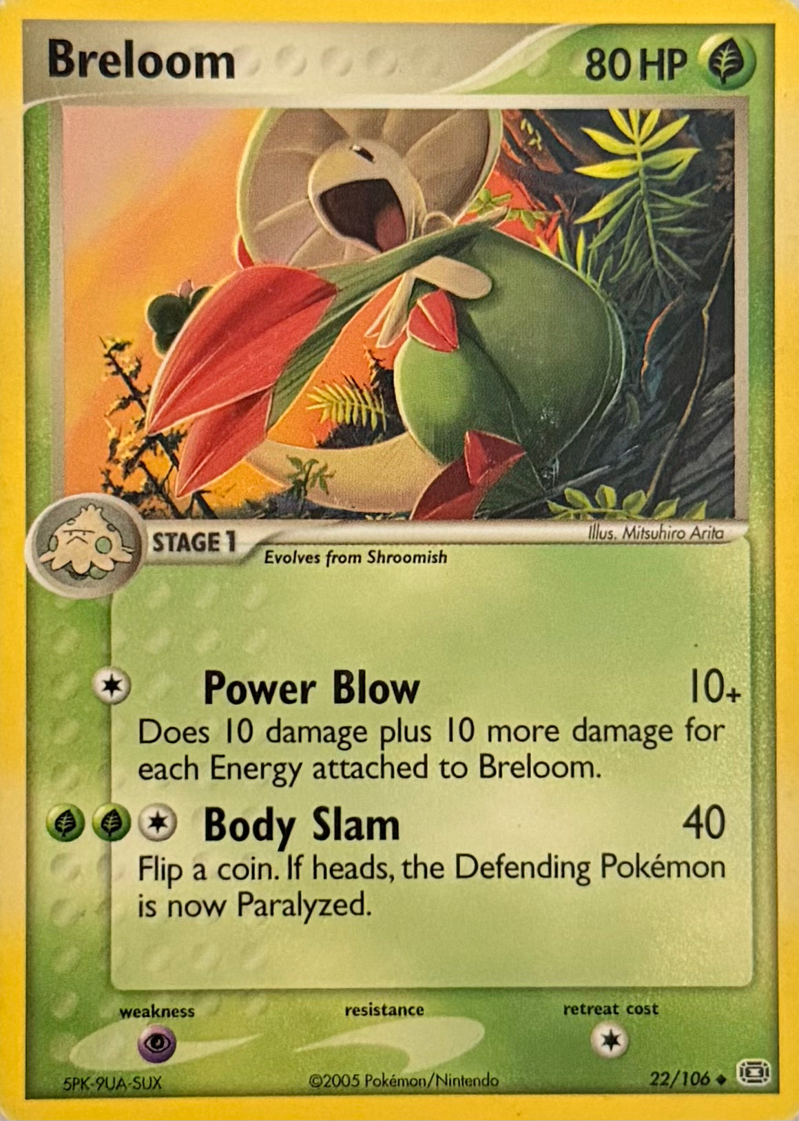 Pokemon Tcg Breloom 22/106