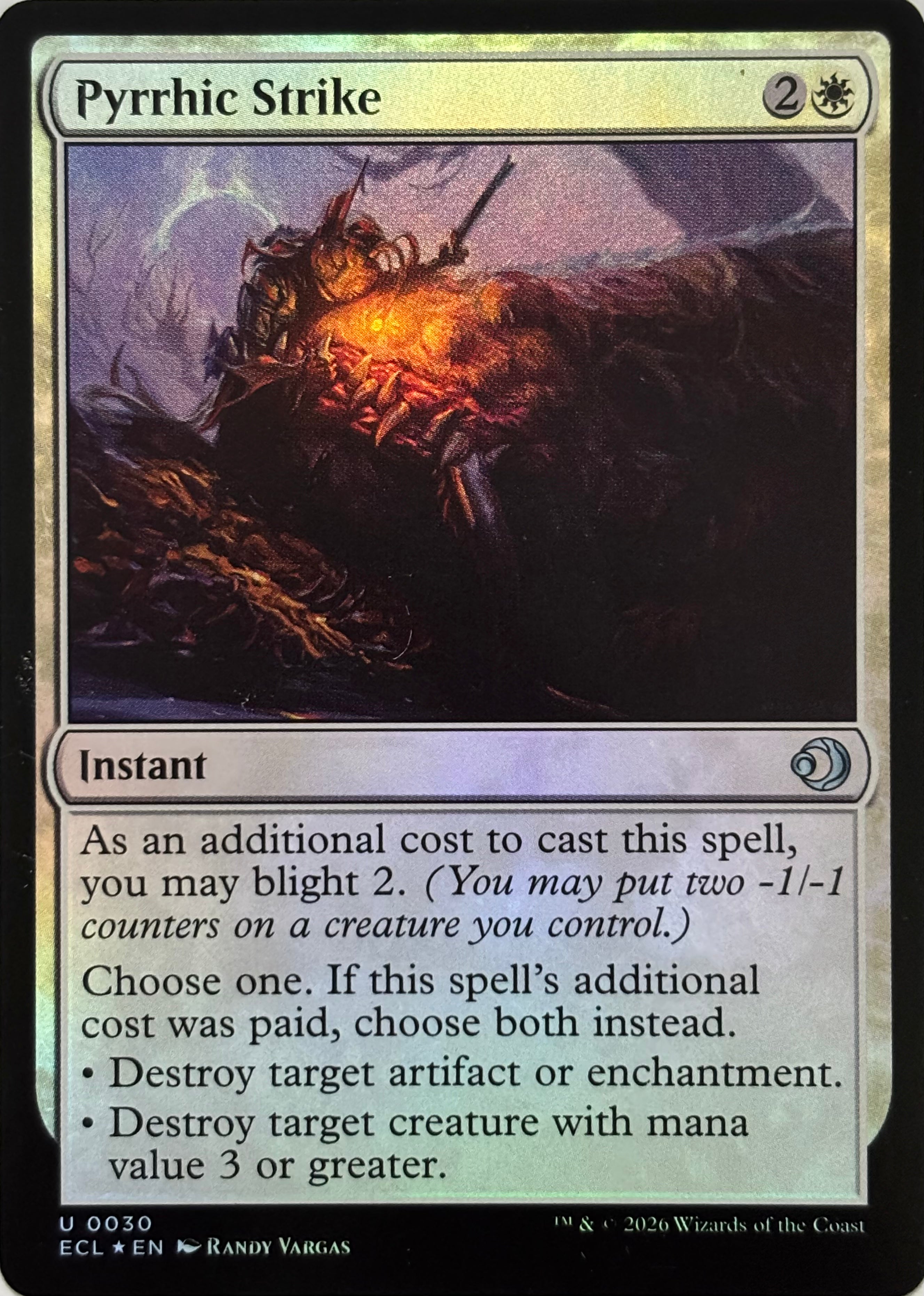 Magic Tcg Pyrrhic Strike 0030 Foil