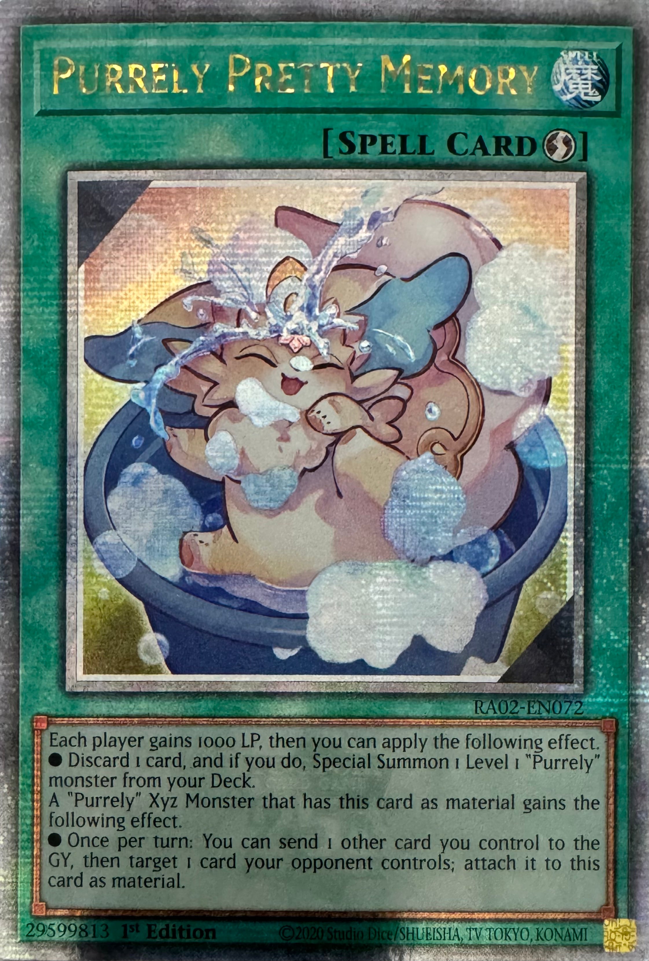 Yugioh! Purrely Pretty Memory Ra02-en072 1st Edition Quarter