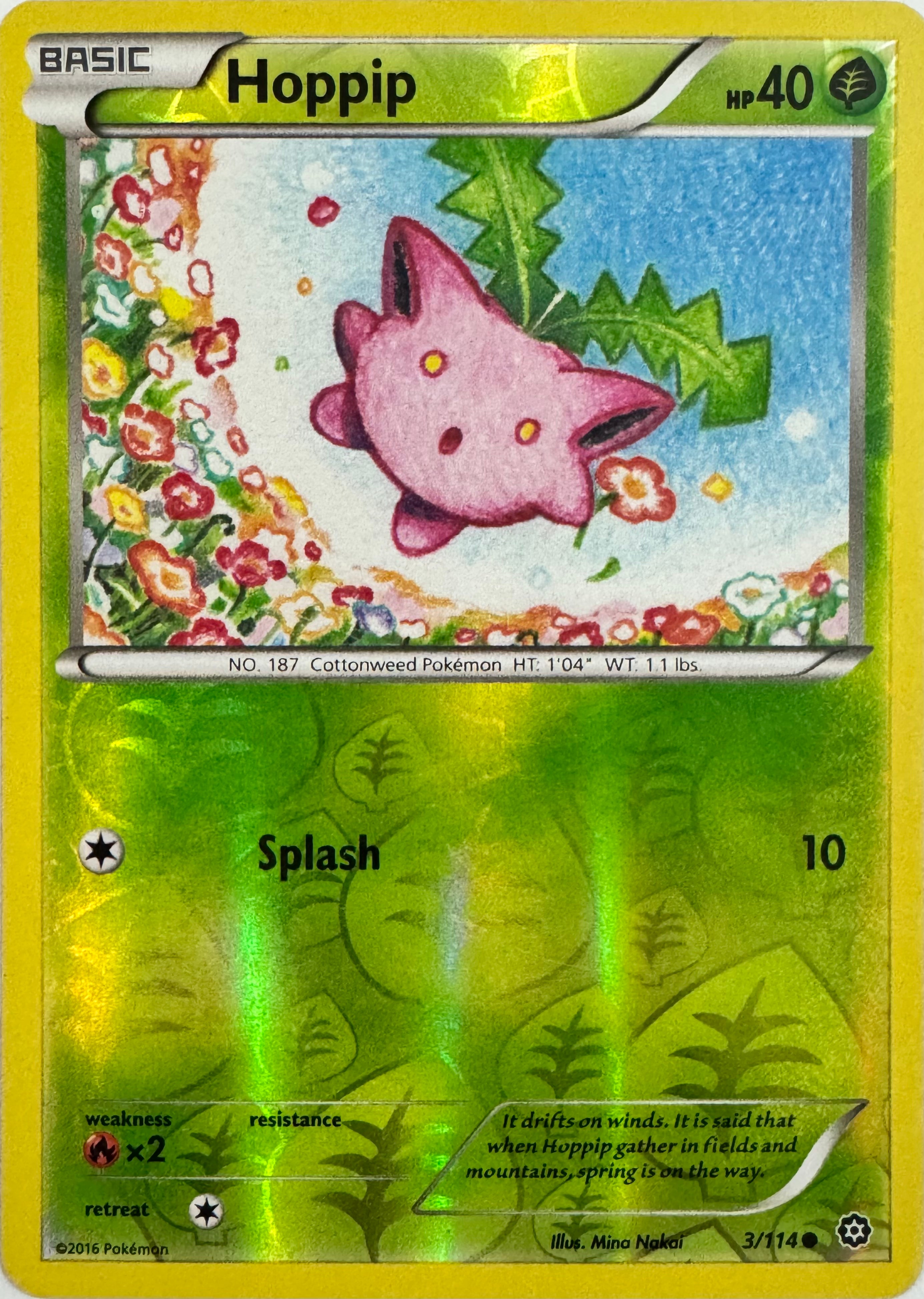 Pokemon Tcg Hoppip 3/114 Reverse