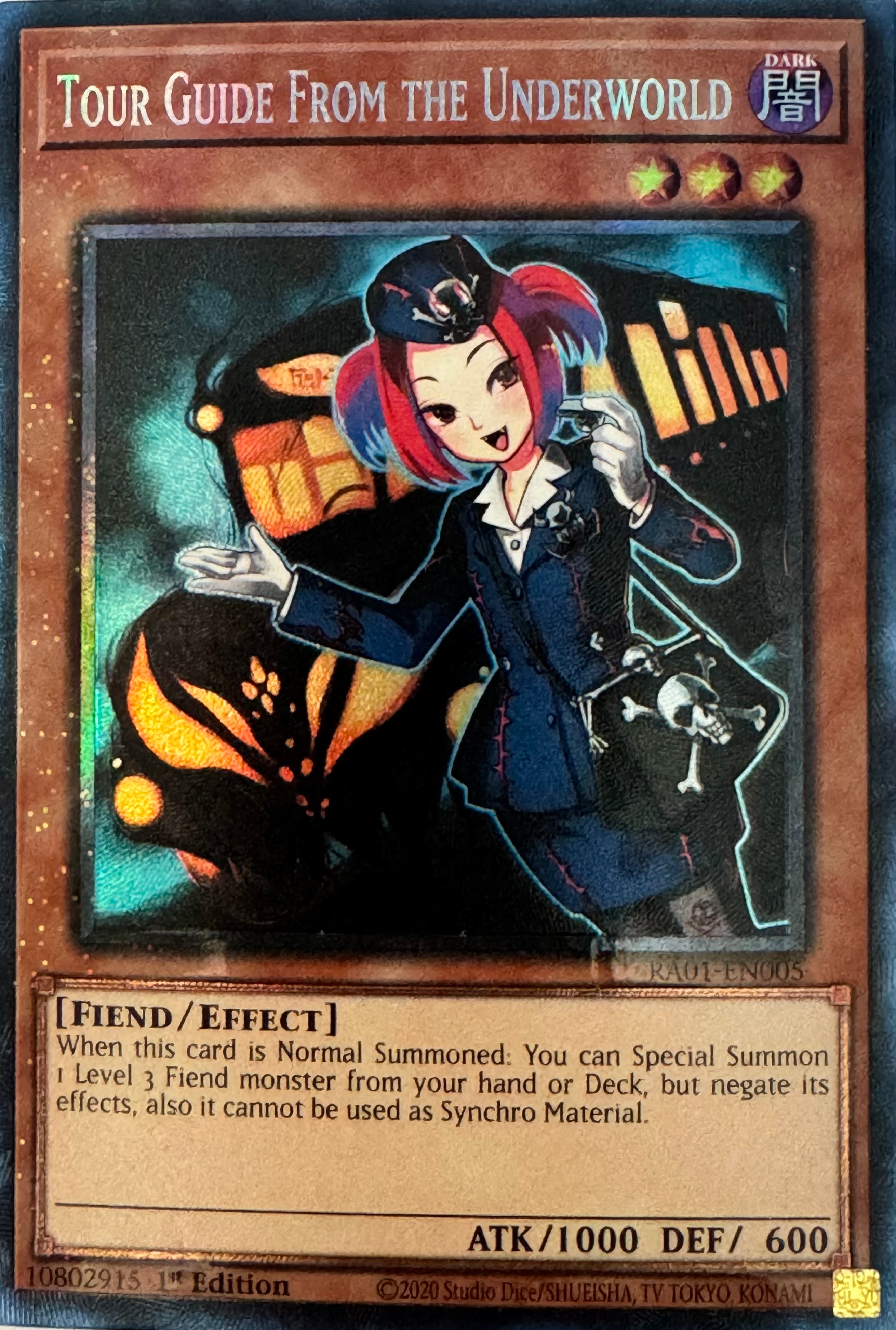Yugioh! Tour Guide From The Underworld RA01-EN005 1st Edition Collector