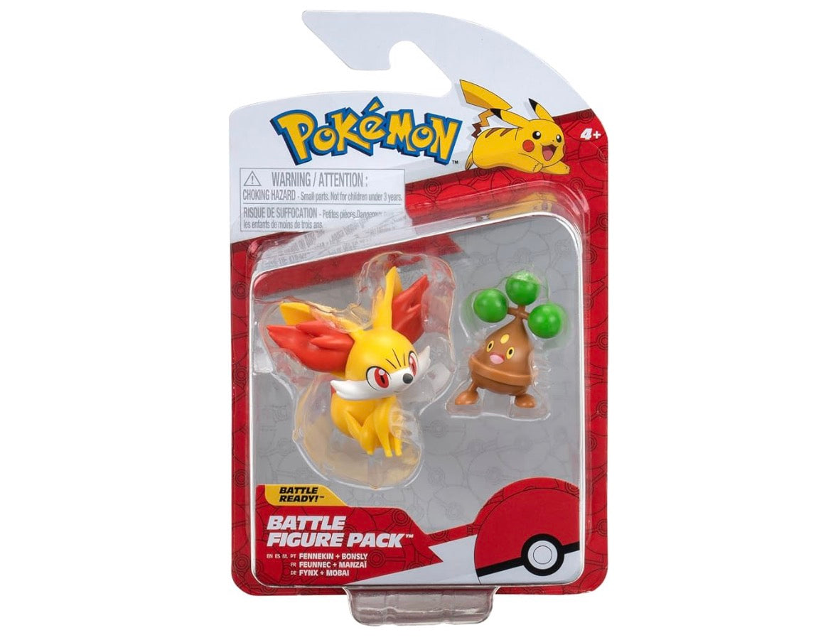 Pokemon Battle Figure Fennekin +Bonsly