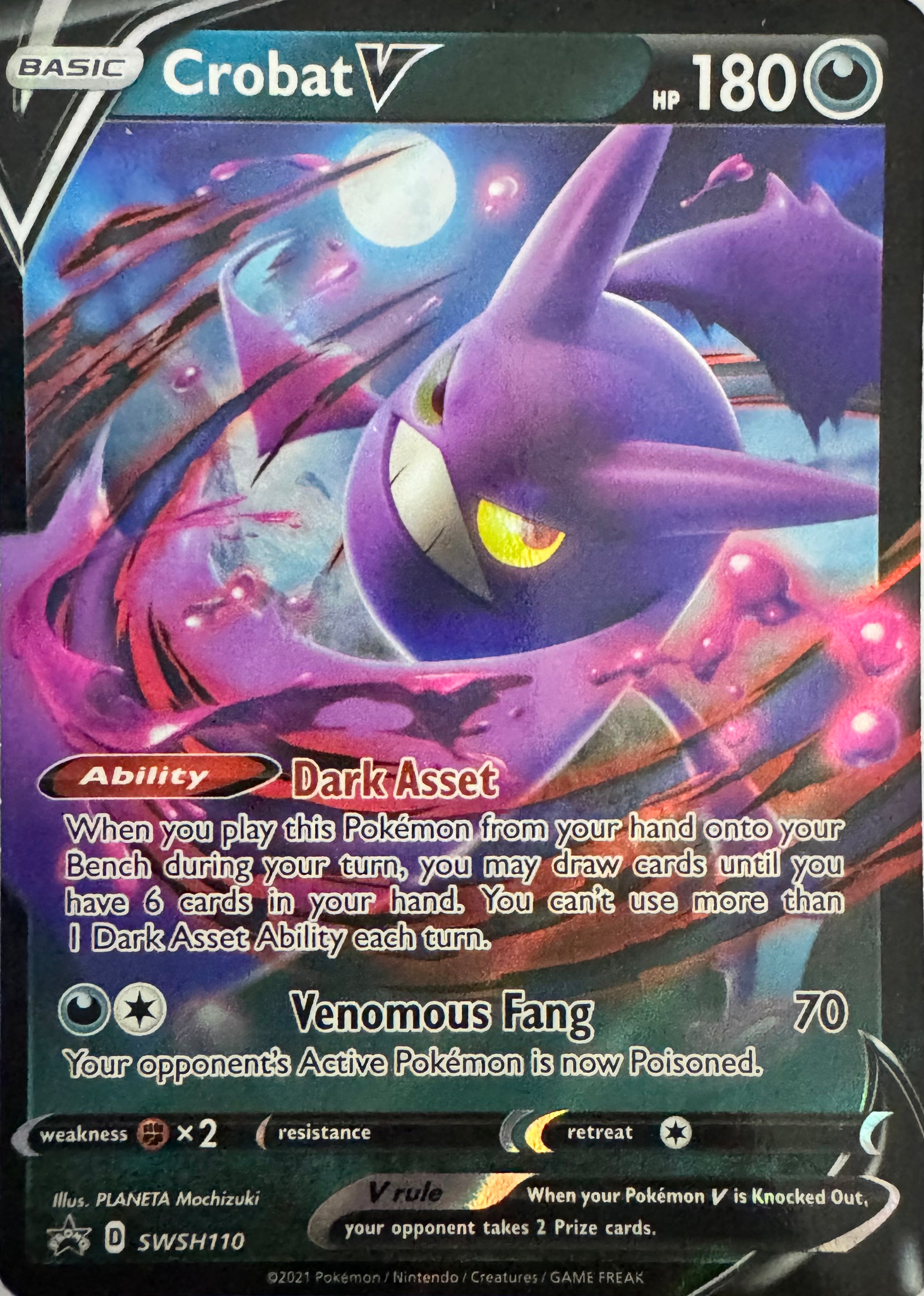Pokemon Tcg Crobat V Swsh110 Promo