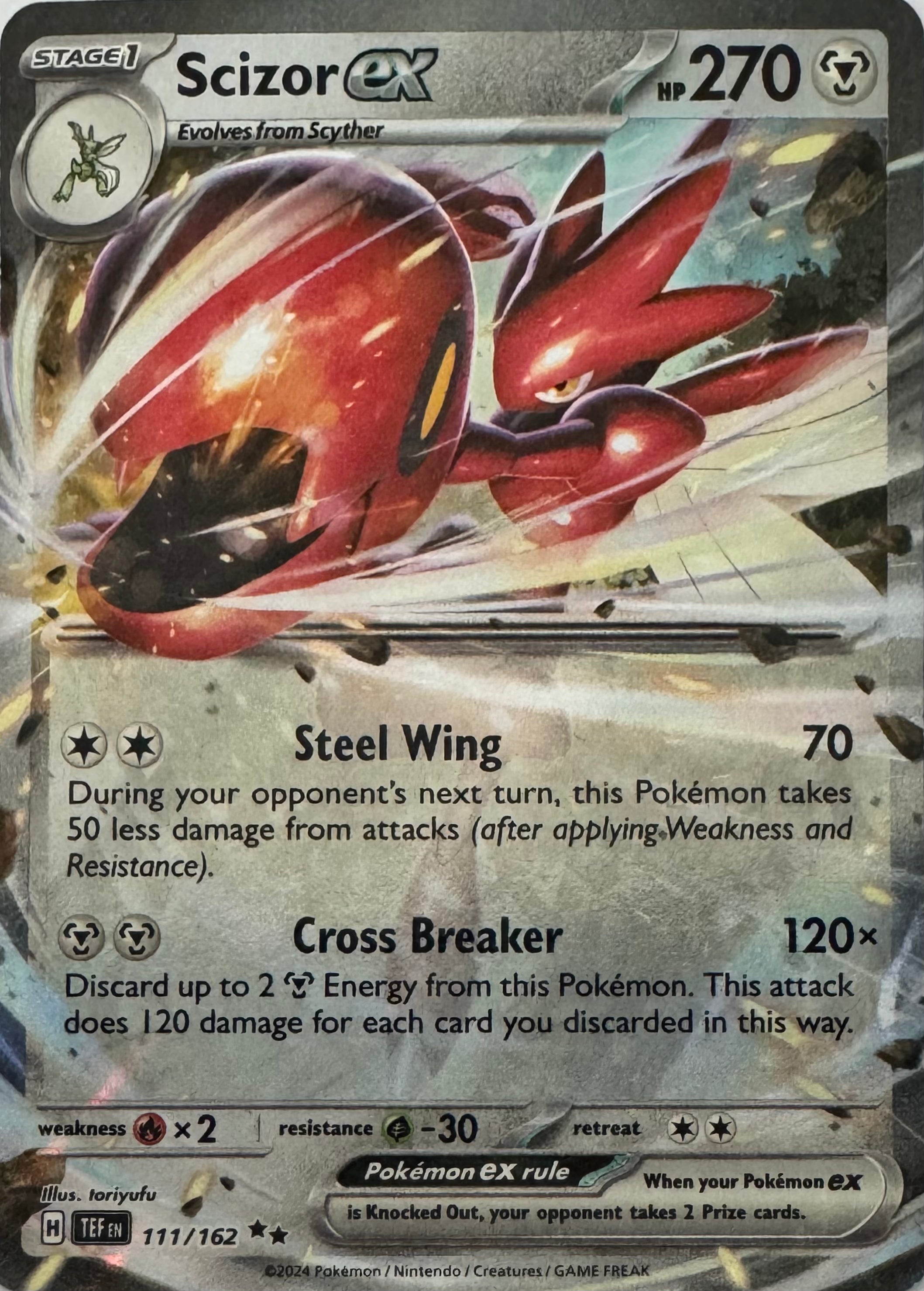 Pokemon Tcg Scizor Ex 111/162