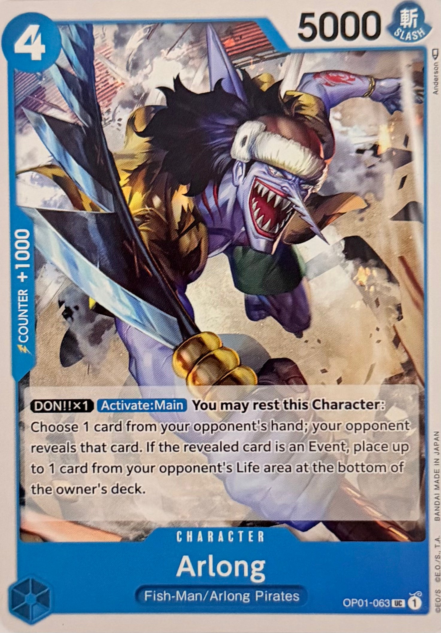 One Piece Tcg Arlong OP01-063