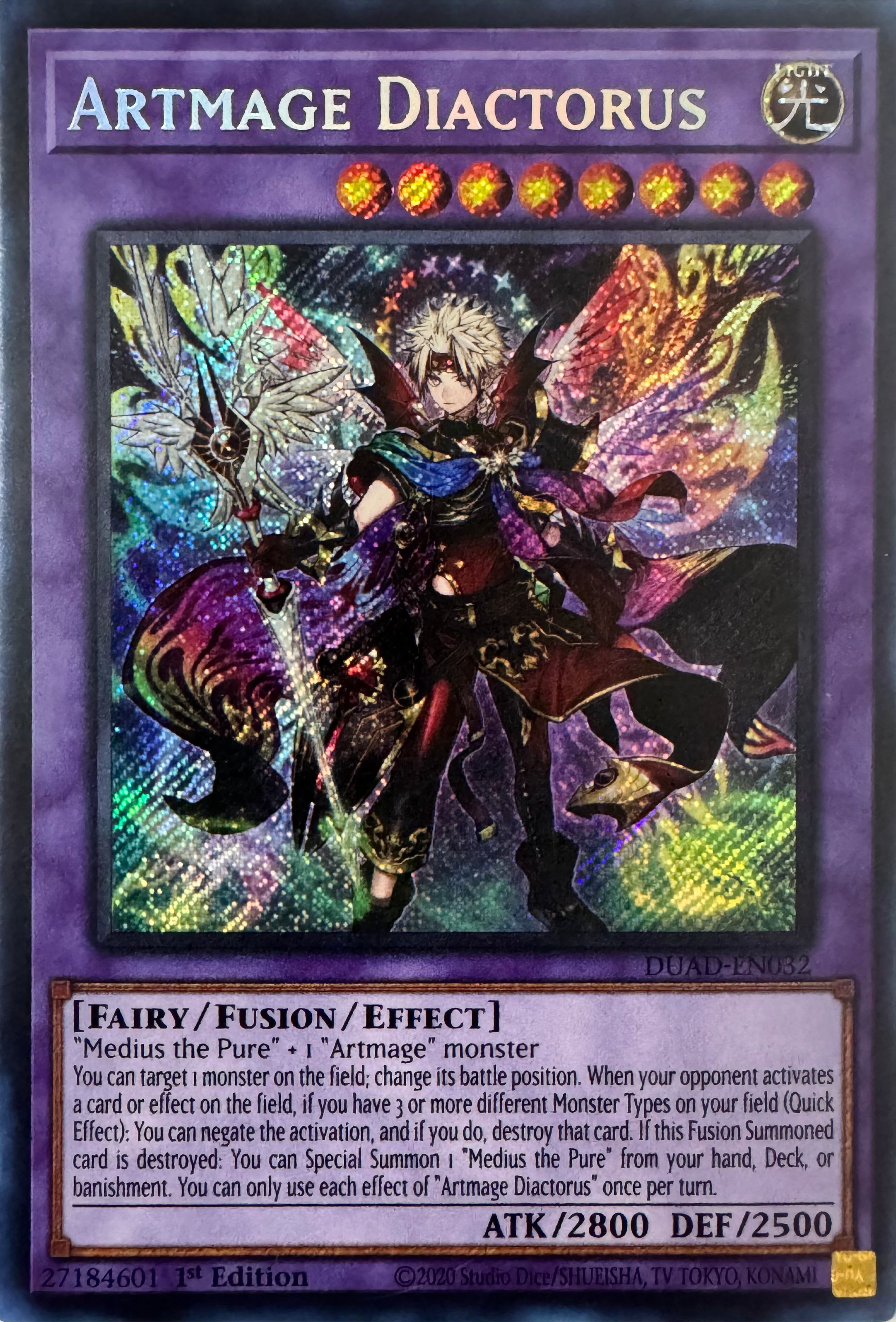 Yugioh! Artmage Diactorus Duad-en032 1st Edition Secret