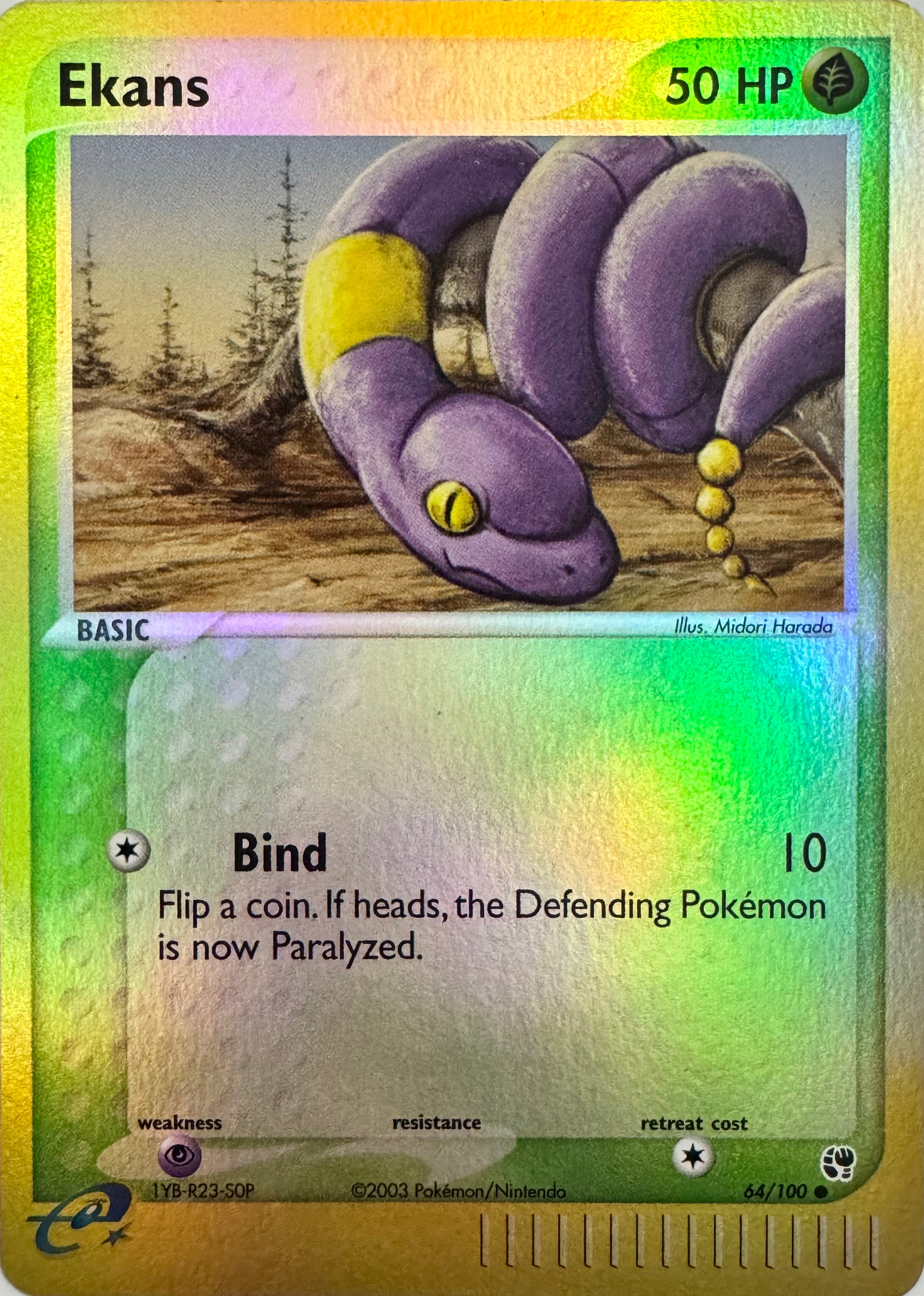 Pokemon Tcg Ekans 64/100 Reverse