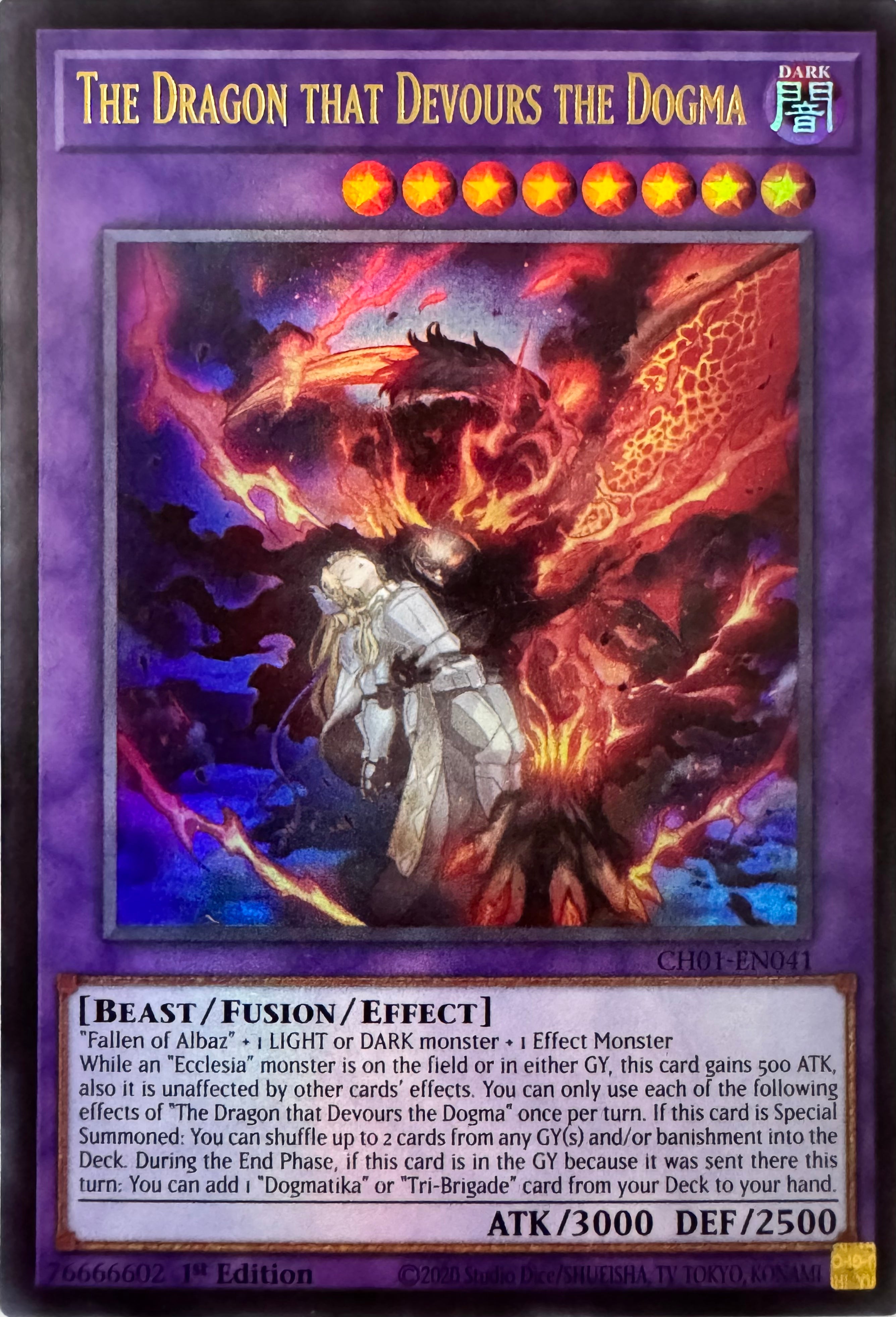 Yugioh! The Dragon That Devours The Dogma Ch01-en041 1st Edition Ultra