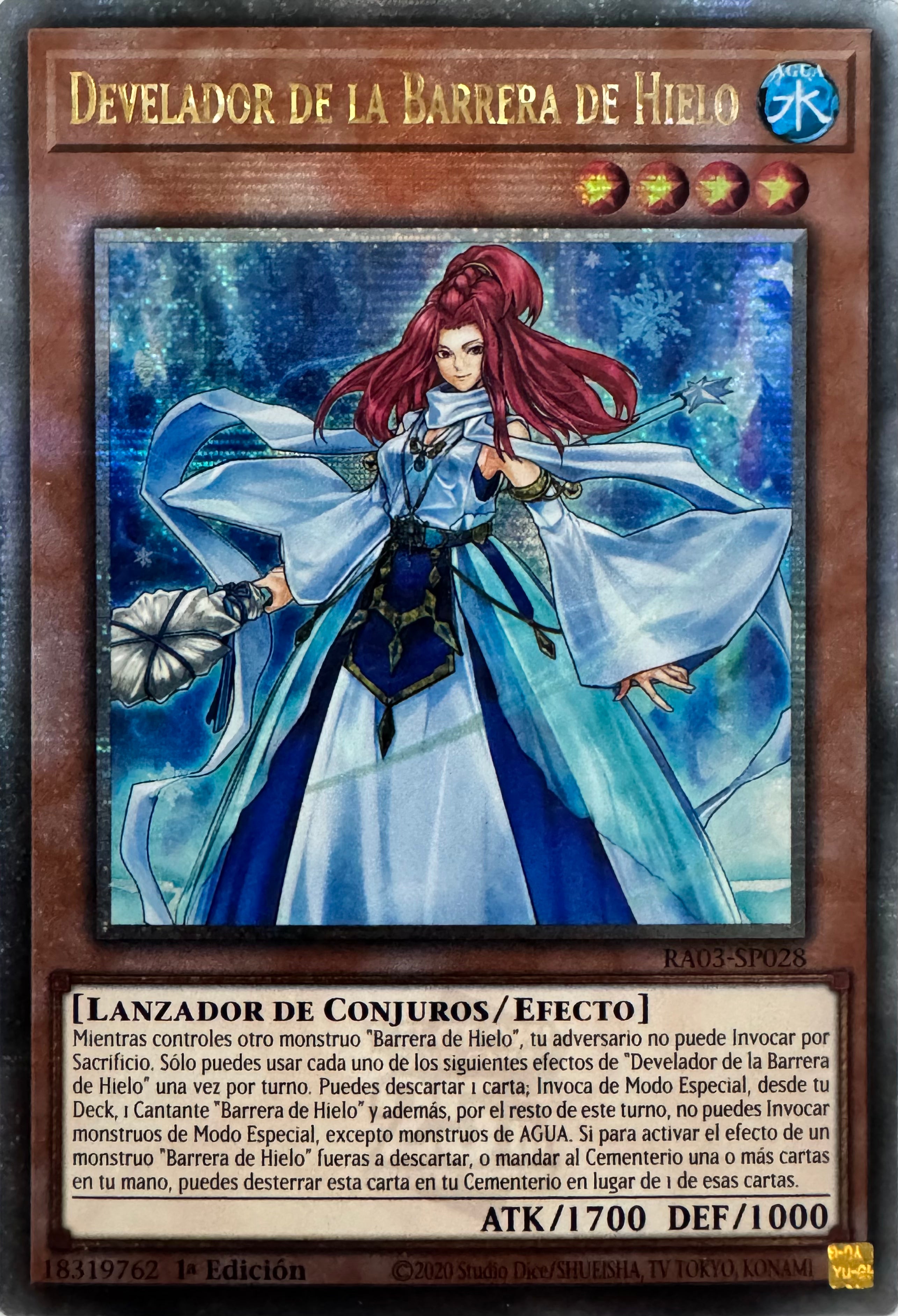 Yugioh! Develador De La Barrera De Hielo Ra03-en028 1st Edition Quarter