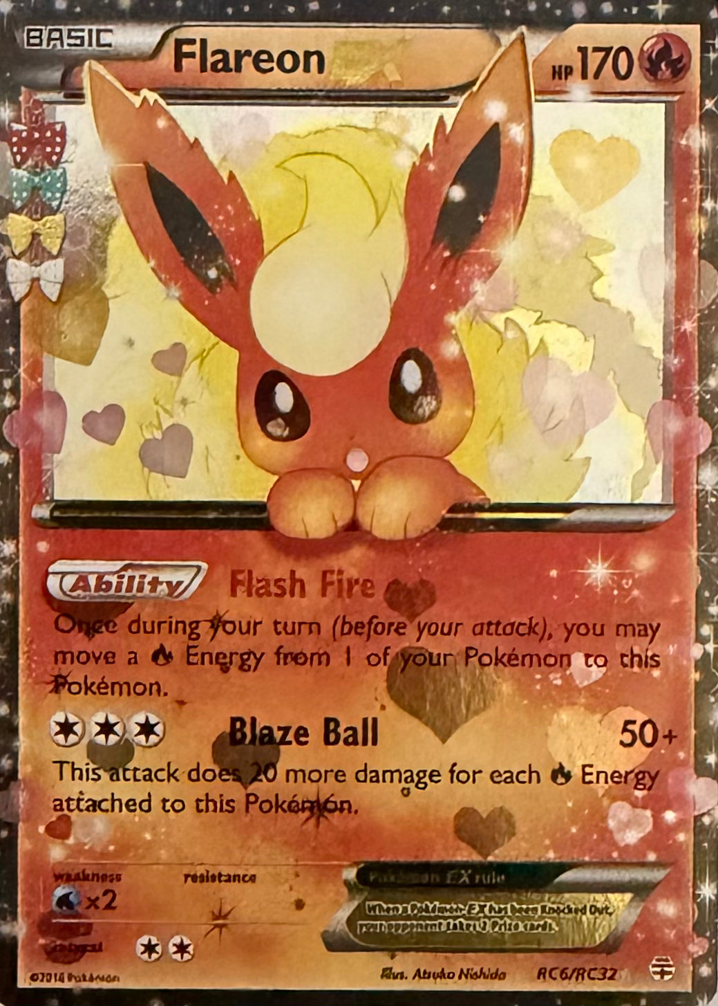 Pokemon Tcg Flareon Ex RC6/RC32