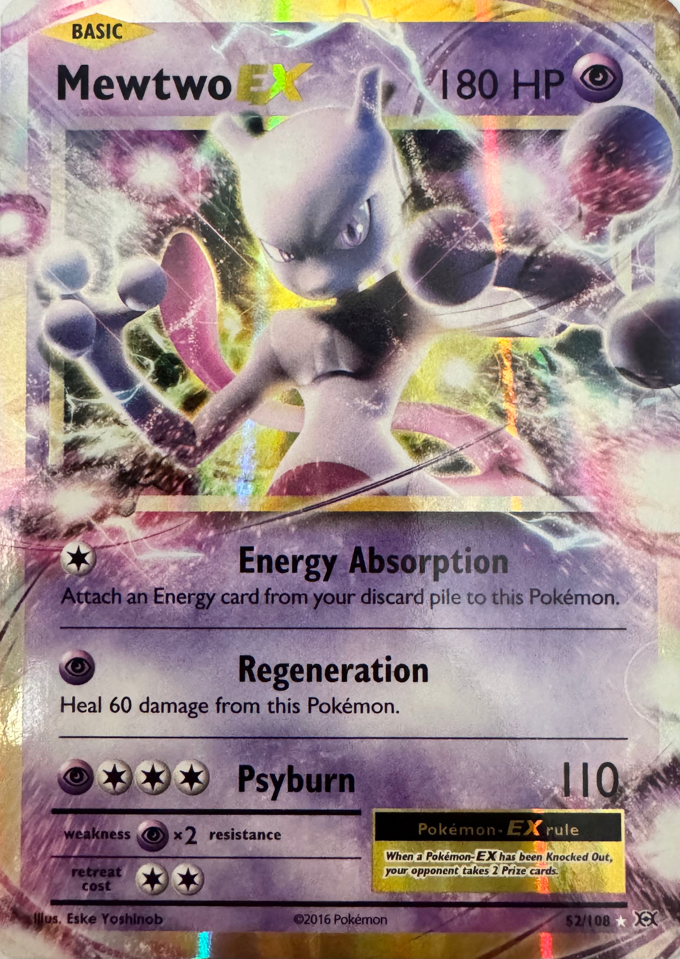 Pokemon Tcg Mewtwo Ex 52/108