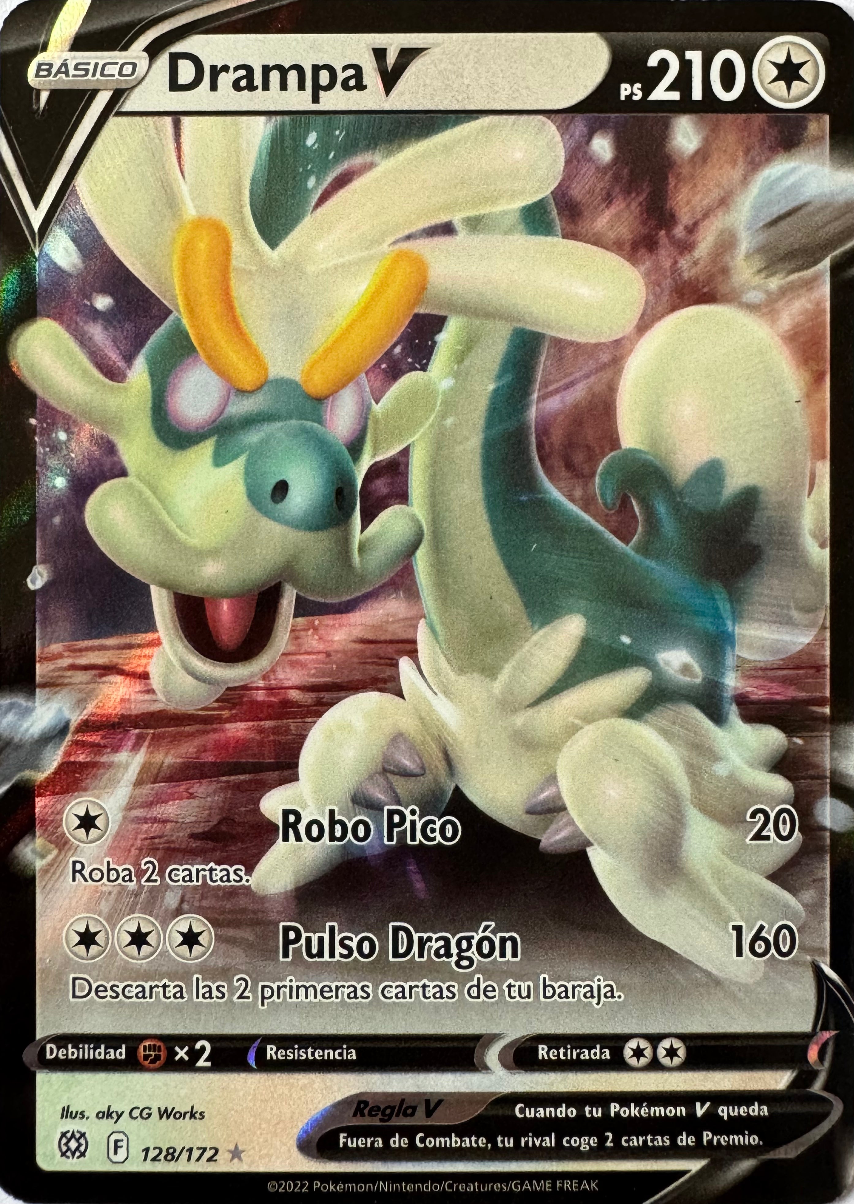 Pokemon Tcg Drampa V 128/172 (Español)