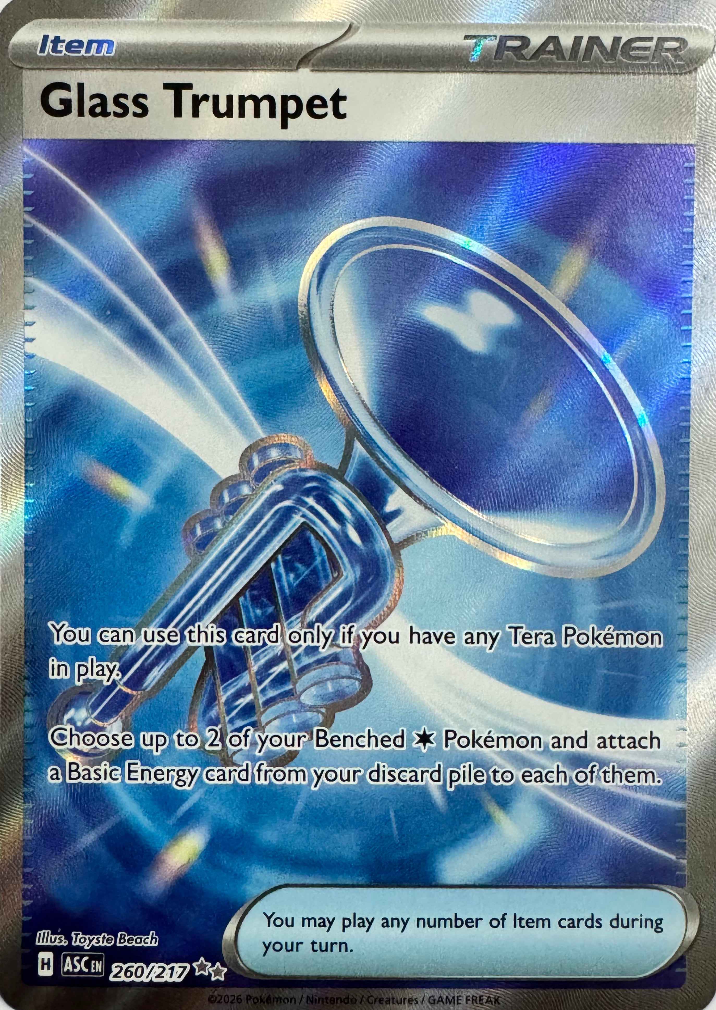 Pokemon Tcg Glass Trumpet 260/217