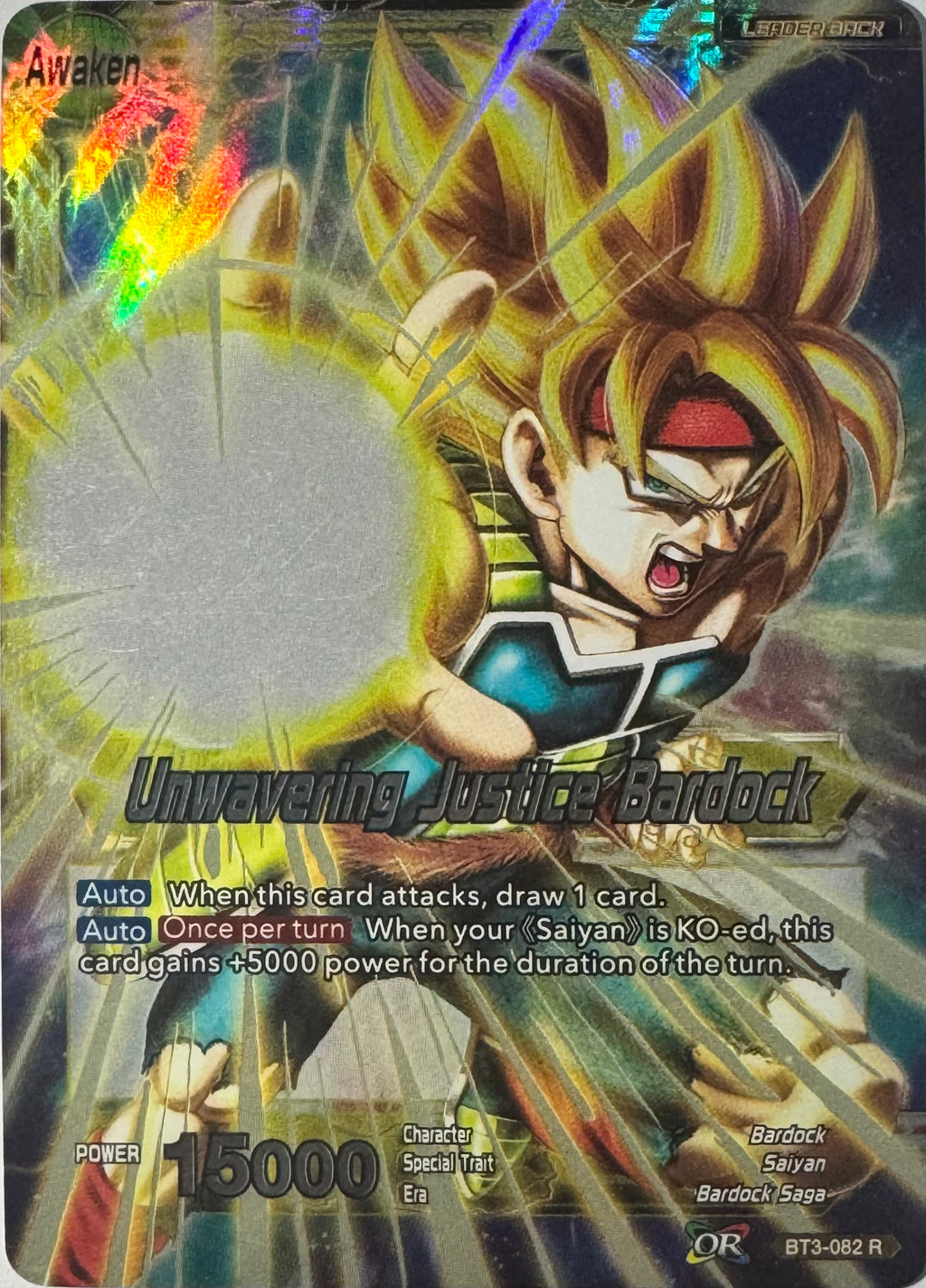 Dragon Ball Tcg Bardock Bt3-082