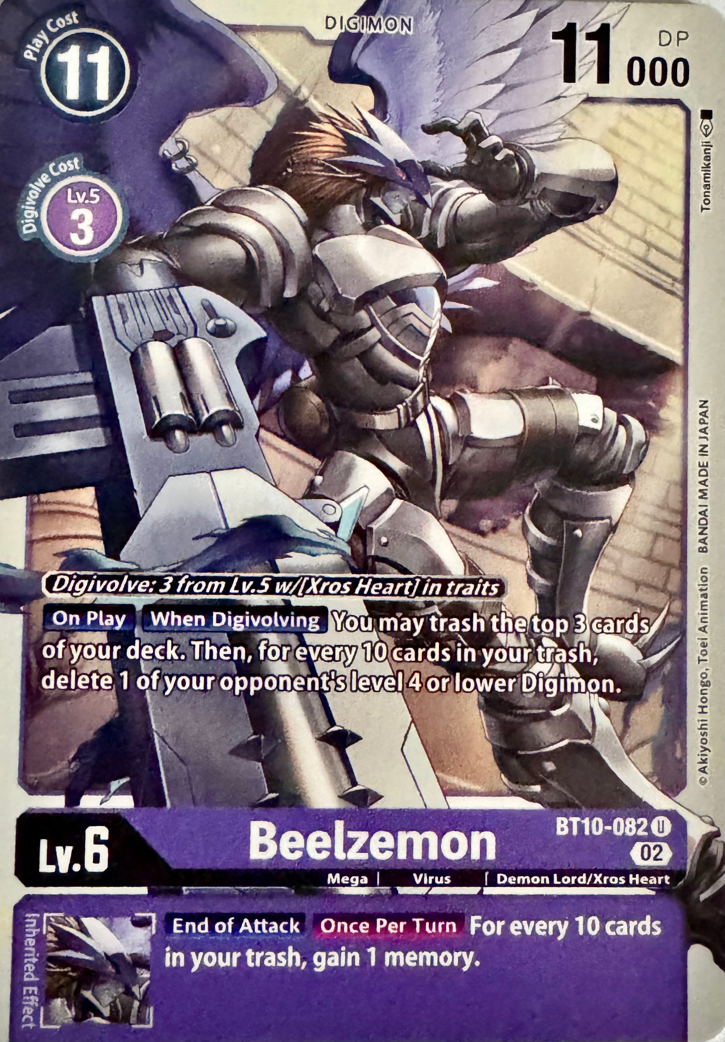 Digimon Tcg Beelzemon Bt10-082