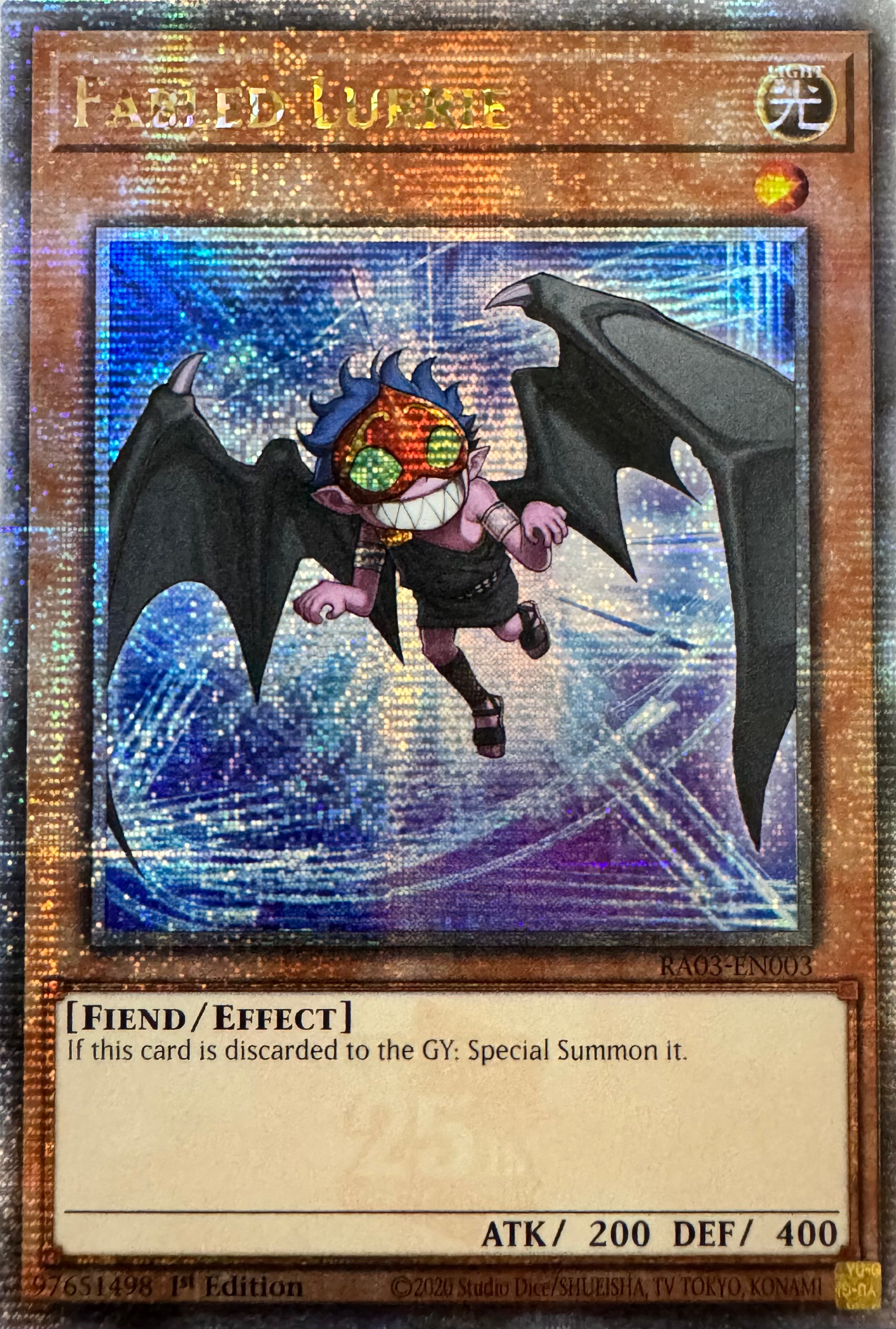 Yugioh! Fabled Lurrie Ra03-en003 1st Edition Quarter
