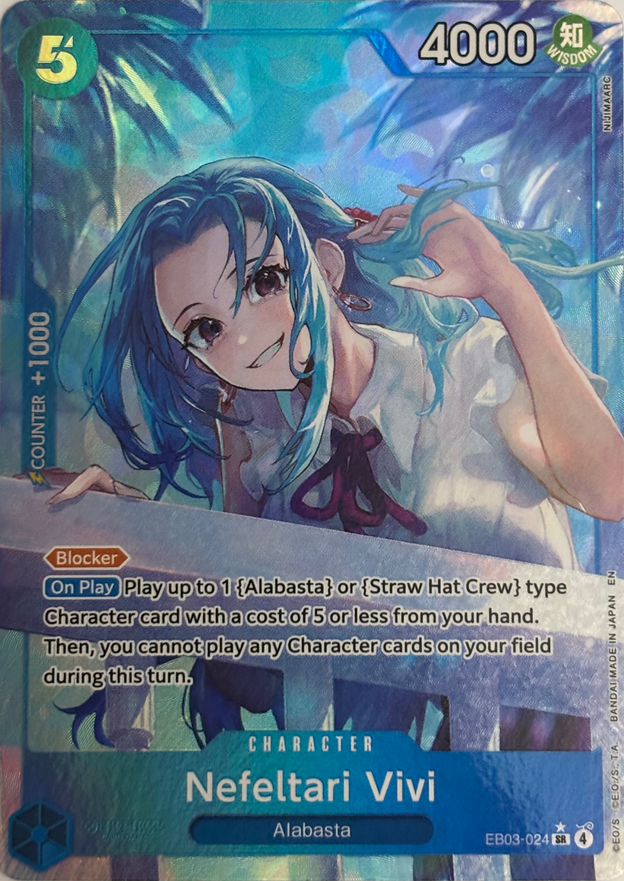 One Piece Tcg Nefeltari Vivi EB03-024 (Alternate Art) Foil